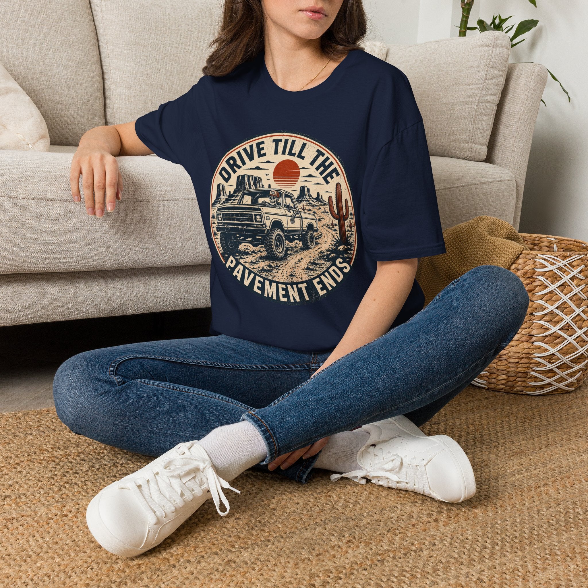 Drive Till The Pavement Ends Skeleton T‑Shirt