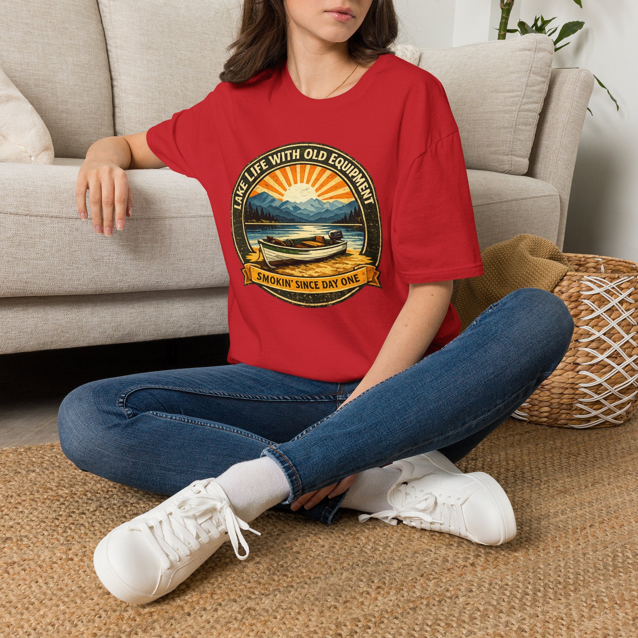 Lake Life With Old Equipment T-Shirt