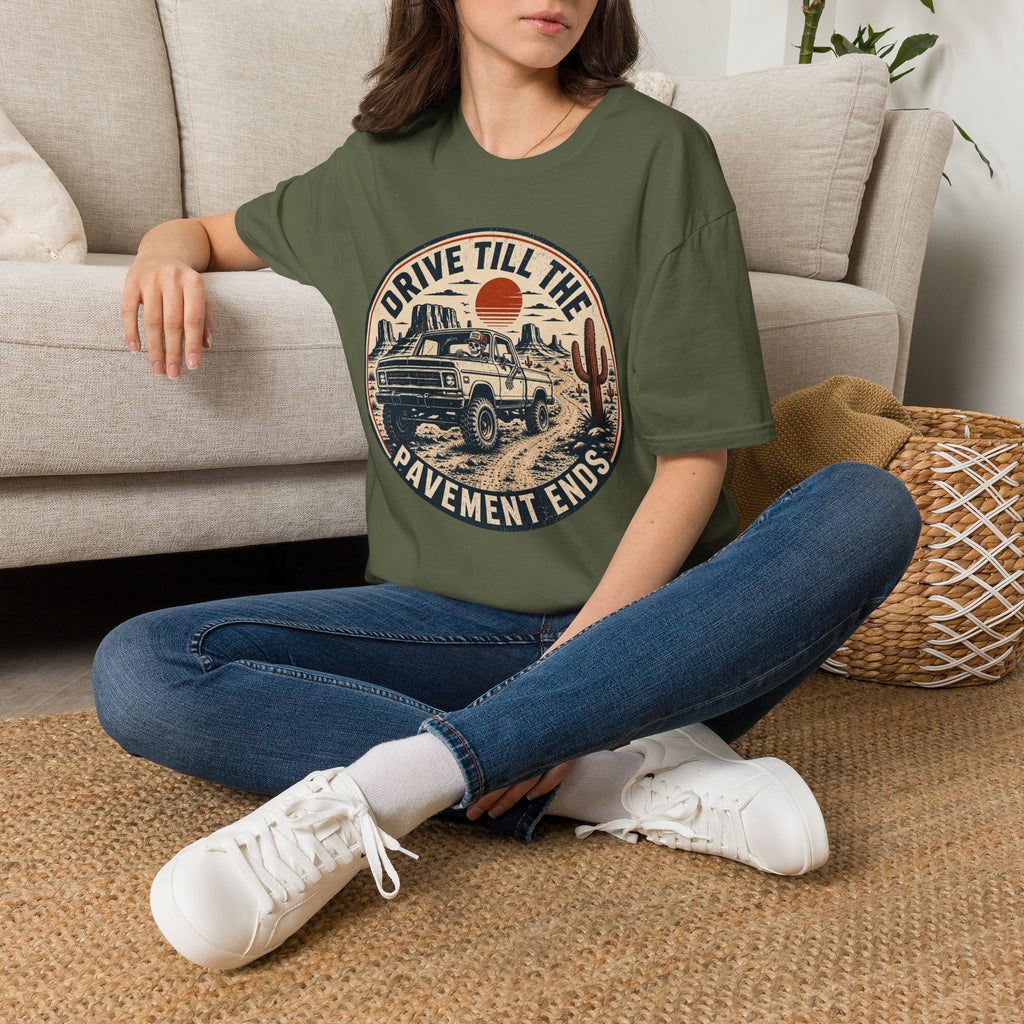 Drive Till The Pavement Ends Skeleton T‑Shirt