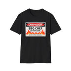 Danger BBQ Chef Let Him Cook T Shirt