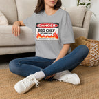 Danger BBQ Chef Let Him Cook T Shirt
