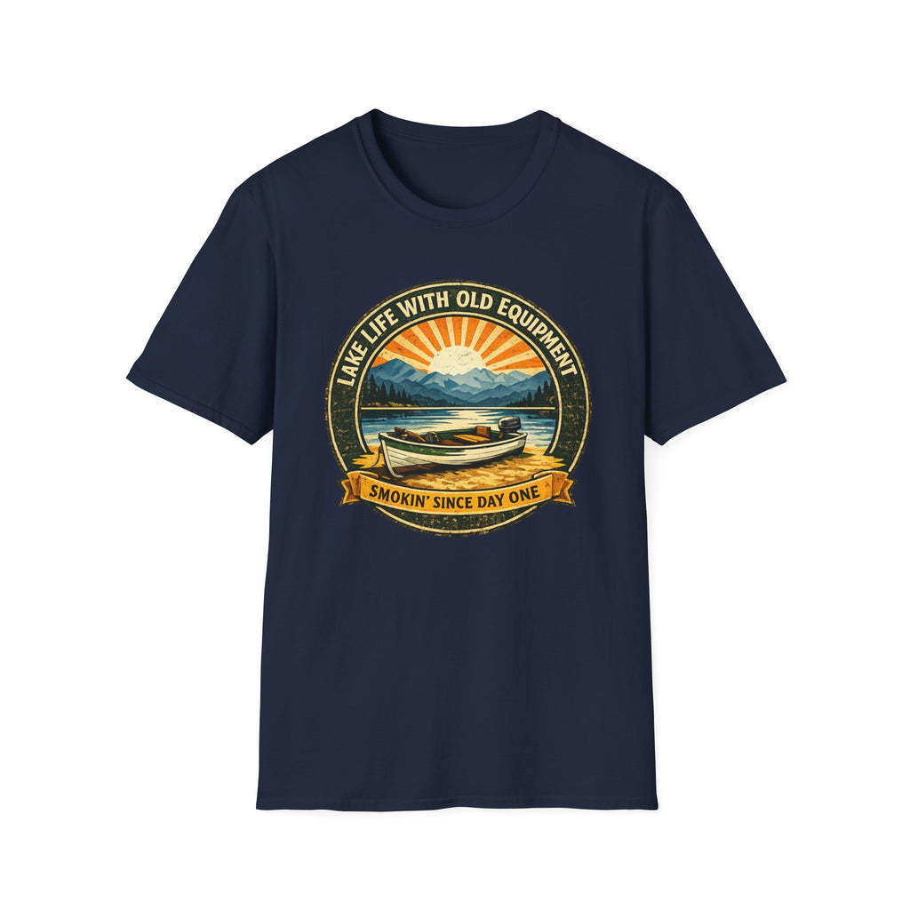 Lake Life With Old Equipment T-Shirt