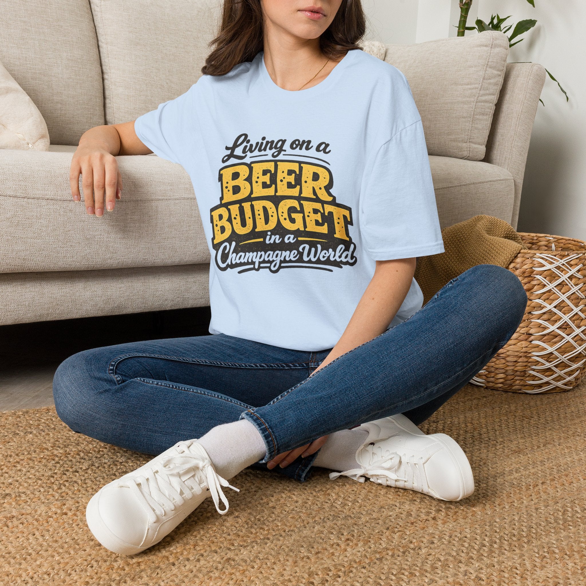 Living on a Beer Budget Bubbles T-Shirt