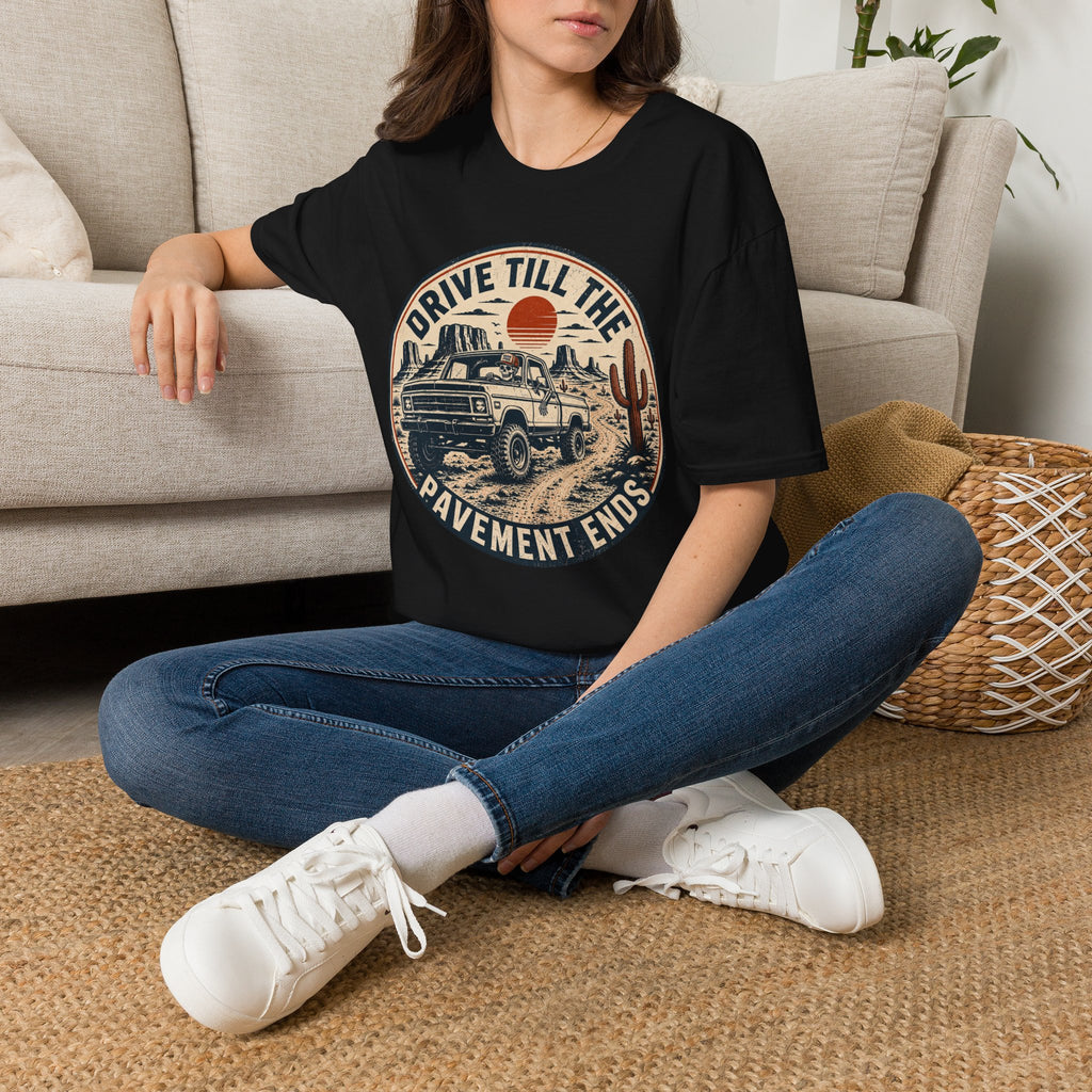 Drive Till The Pavement Ends Skeleton T‑Shirt
