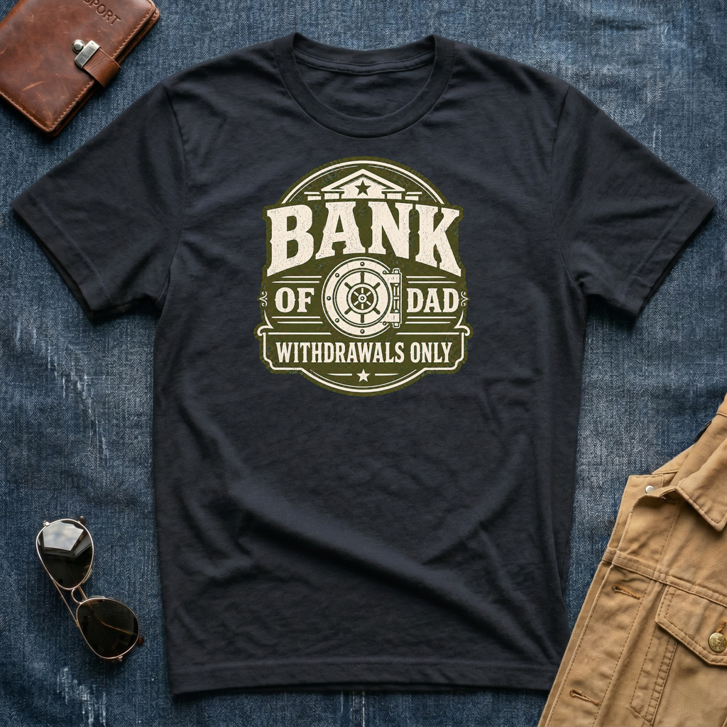 Bank of Dad Withdrawals Only T-Shirt