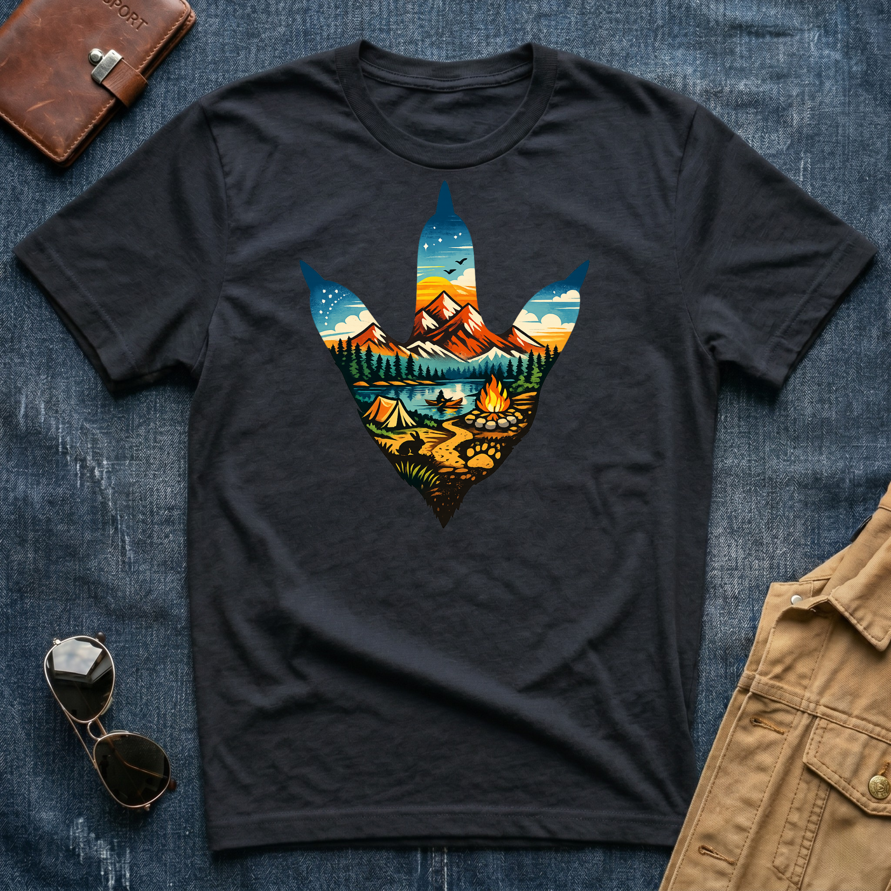 Chicken Foot Multicolor T Shirt
