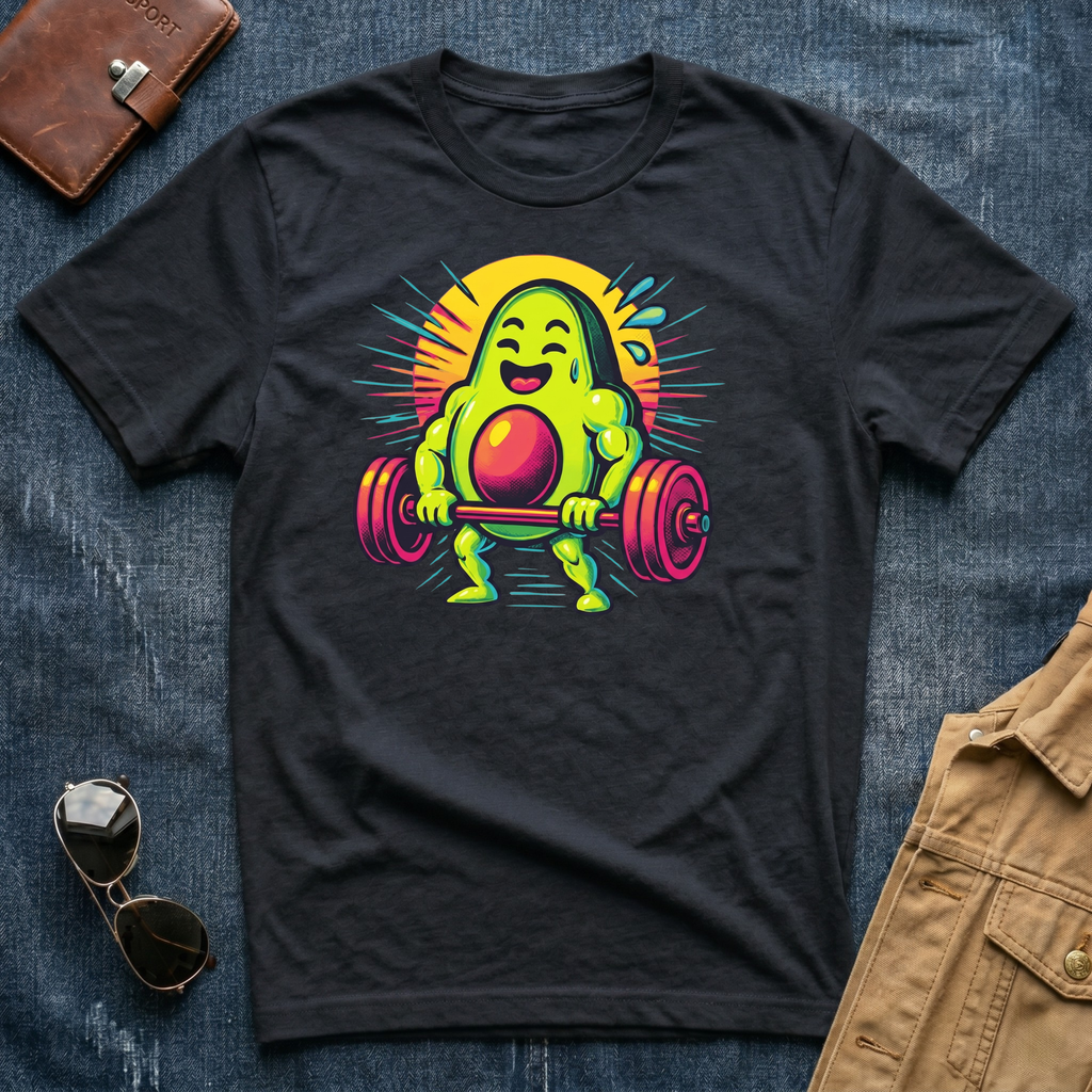 Cheerful Weightlifting Blob T-Shirt