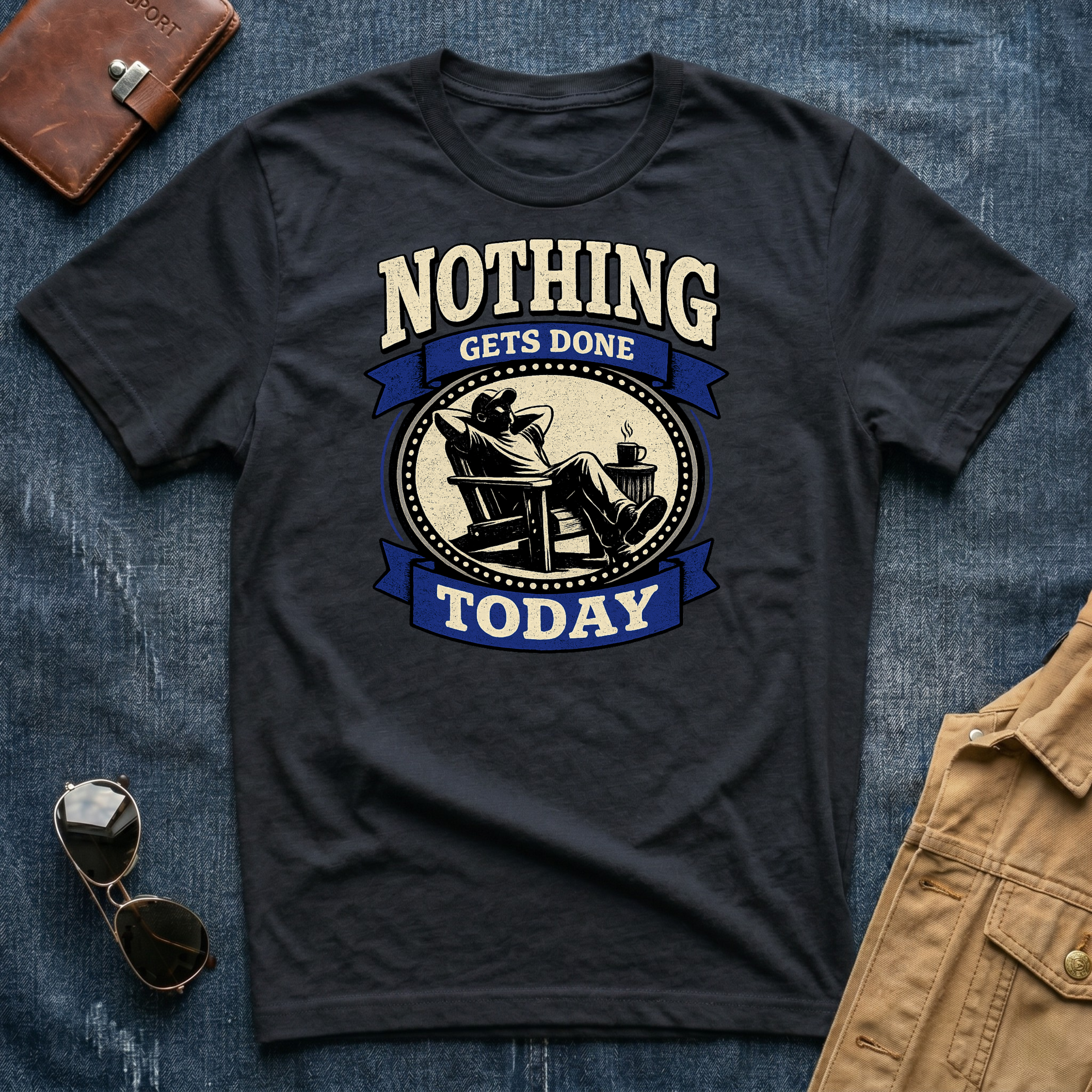 Nothing Gets Done Today T-Shirt