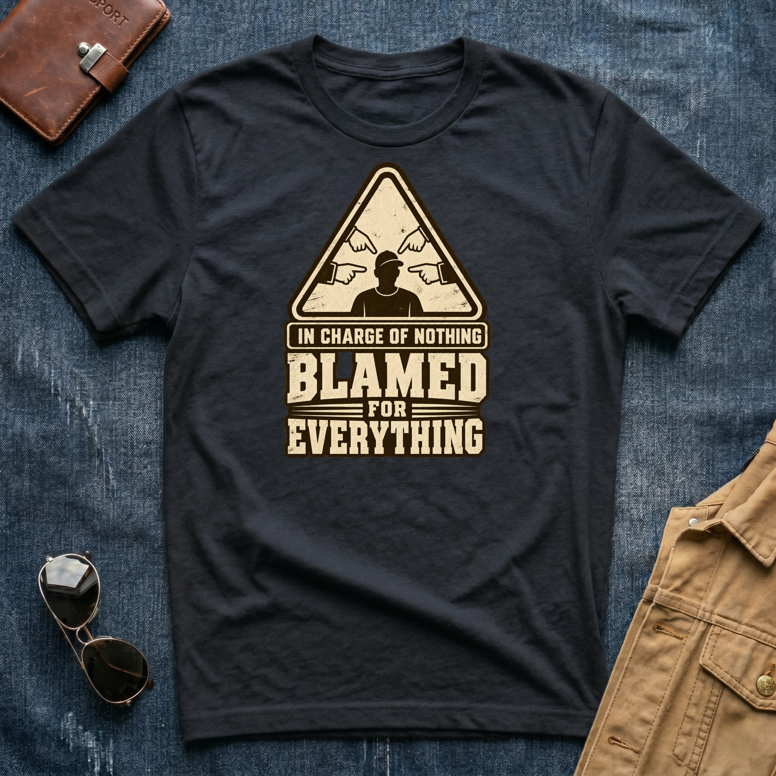 In Charge Of Nothing Blamed For Everything T-Shirt