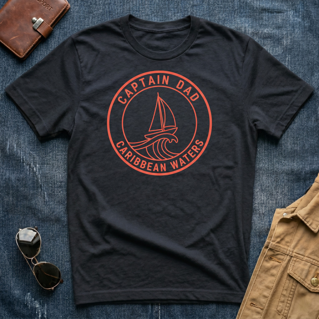 Captain Dad Caribbean Waters T-Shirt
