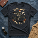 Ride Now Rest Later Bicycle T‑Shirt