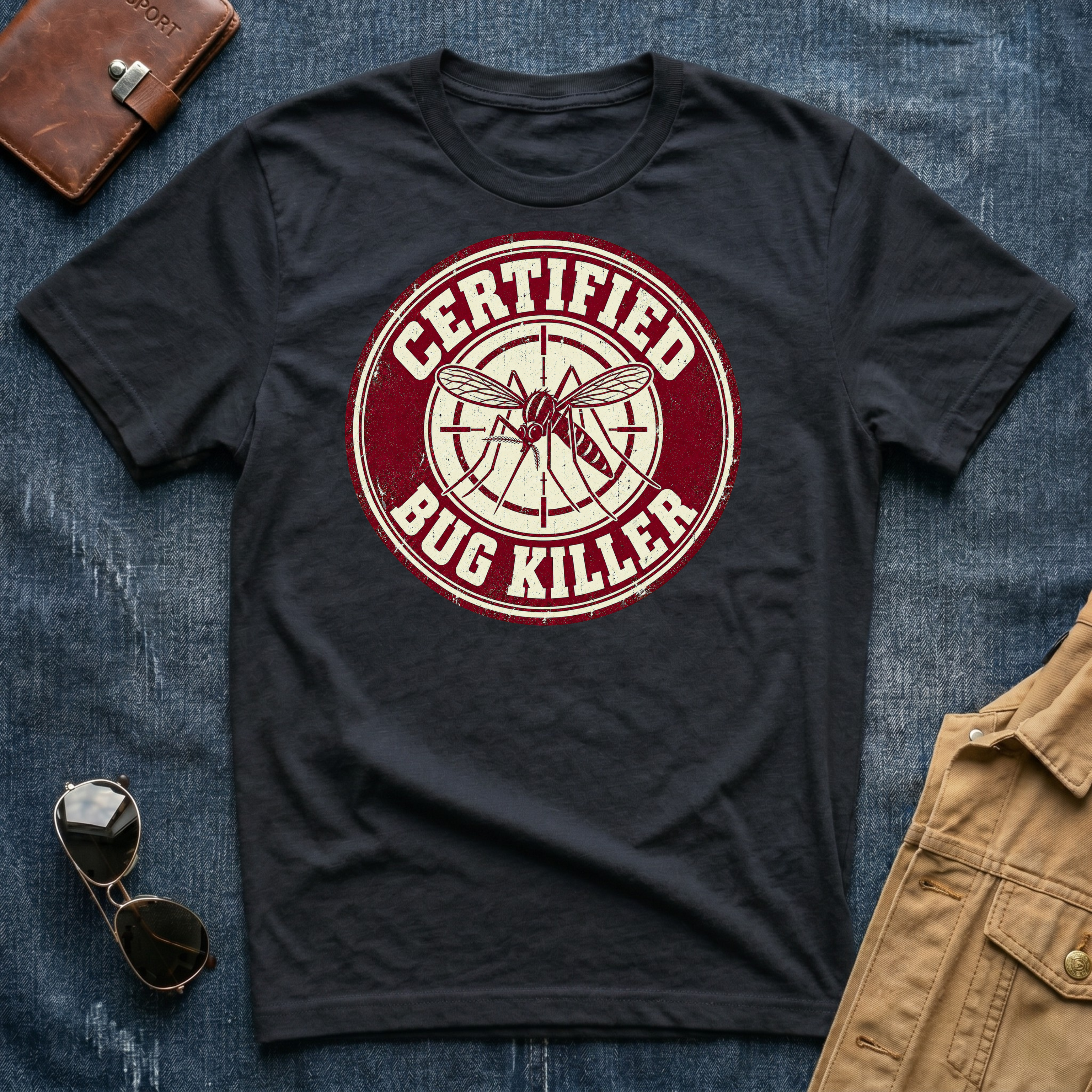Certified Bug Killer Mosquito T-Shirt
