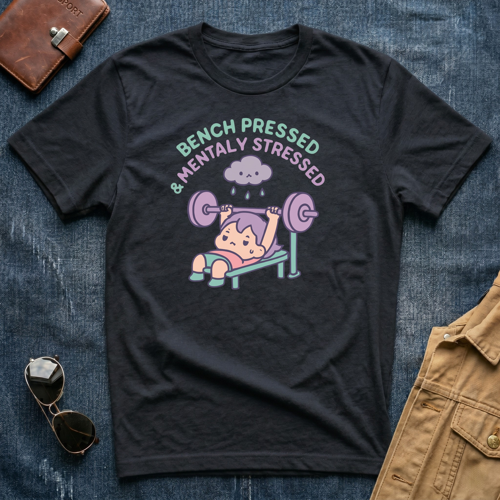 Bench Pressed Mentally Stressed T-Shirt