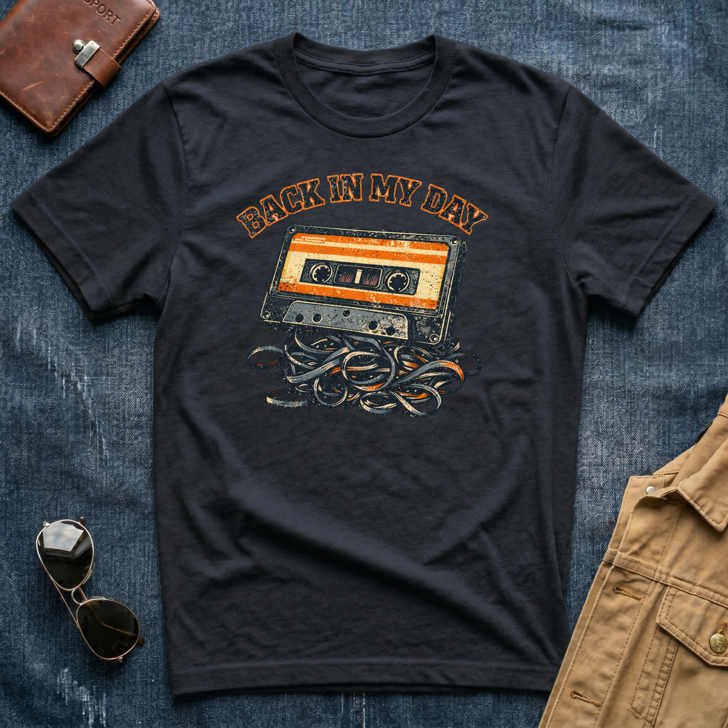 Back In My Day Cassette Tape T-Shirt