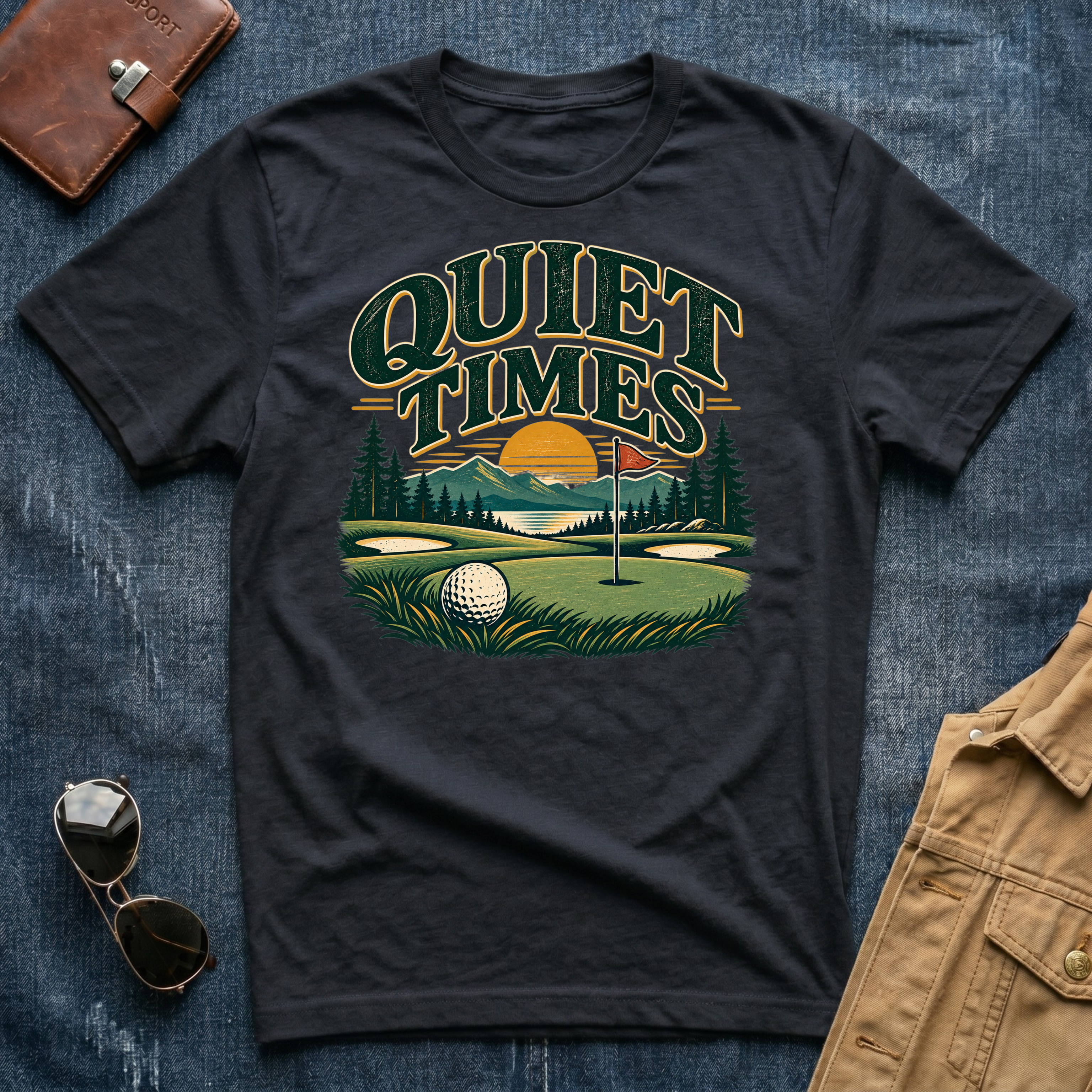 Quiet Times Golf T Shirt