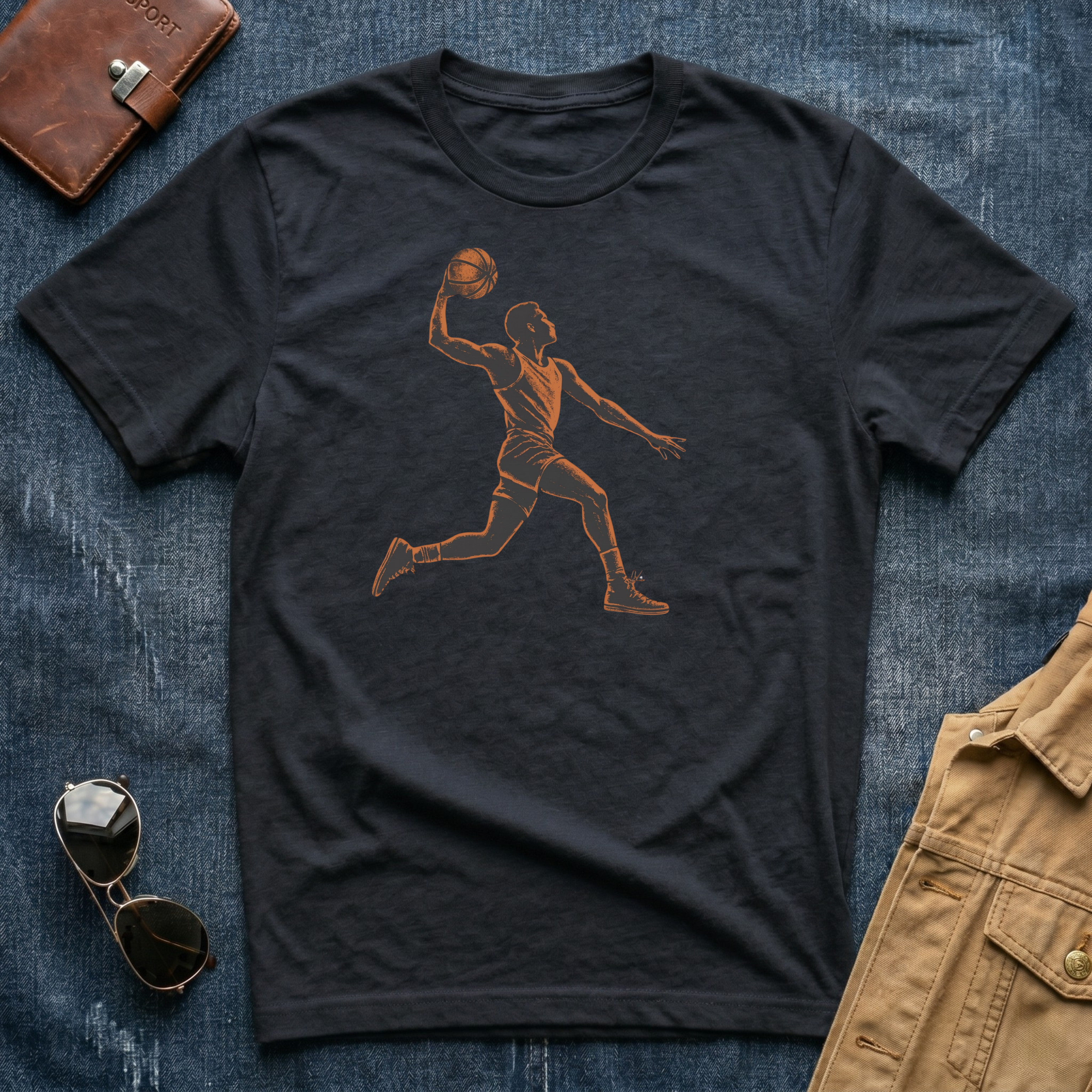 Basketball Dunk Silhouette T-Shirt