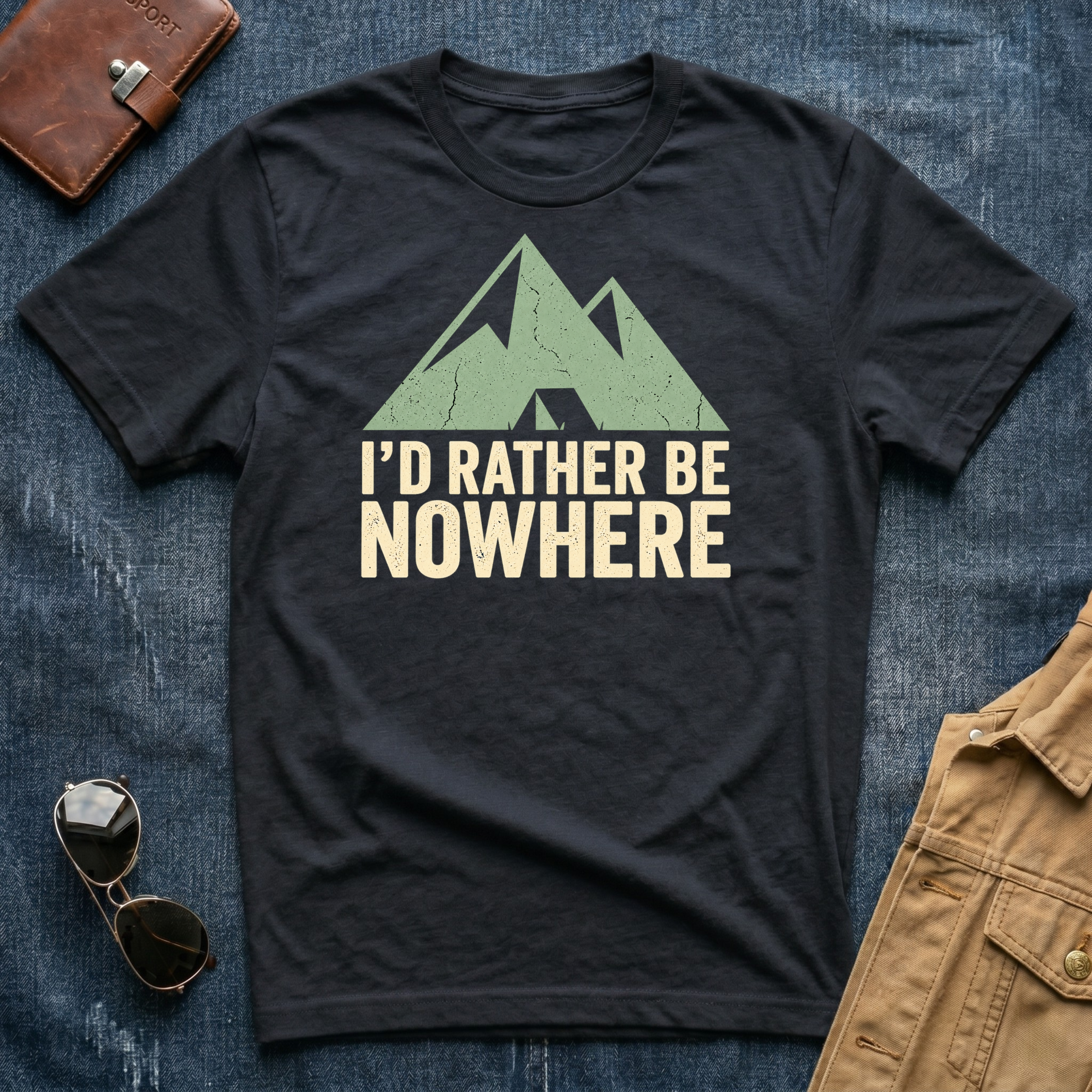 I'd Rather Be Nowhere Mountain T-Shirt