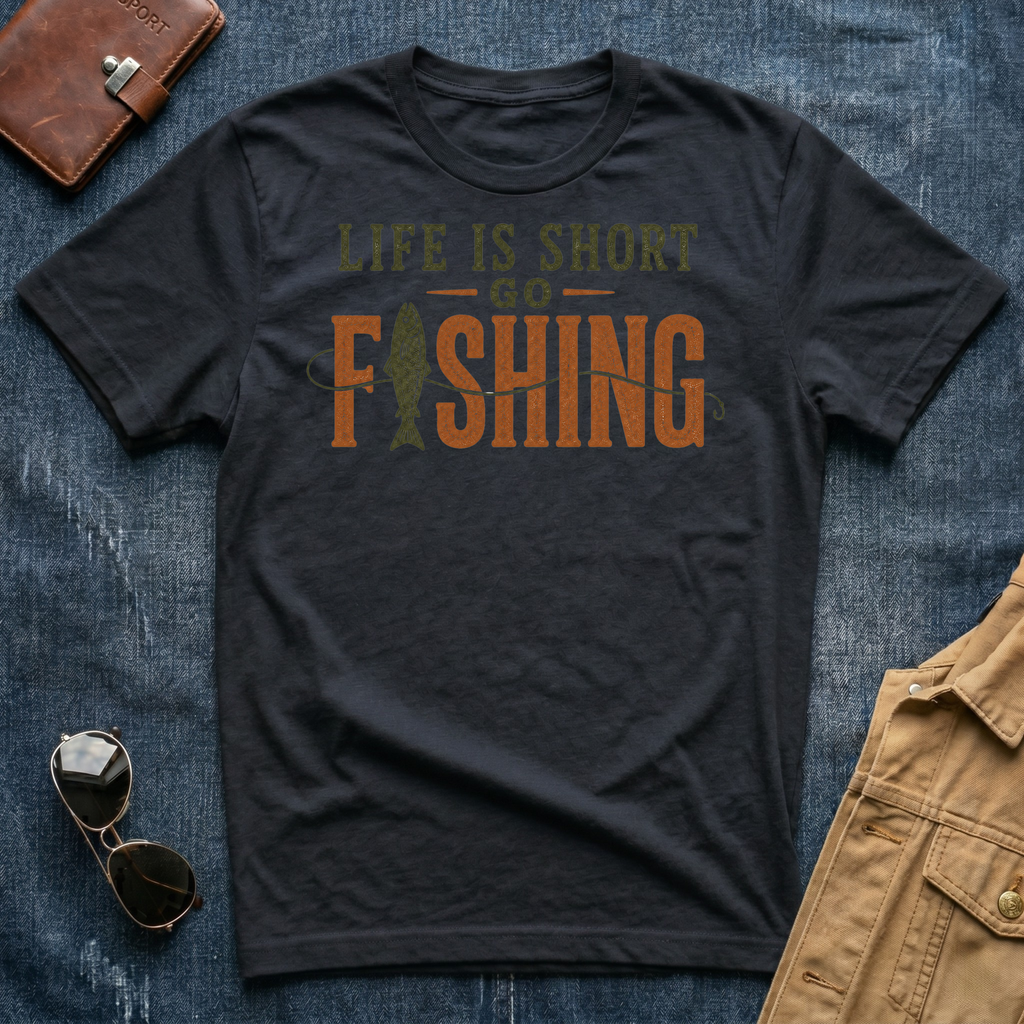 Life Is Short Go Fishing T Shirt