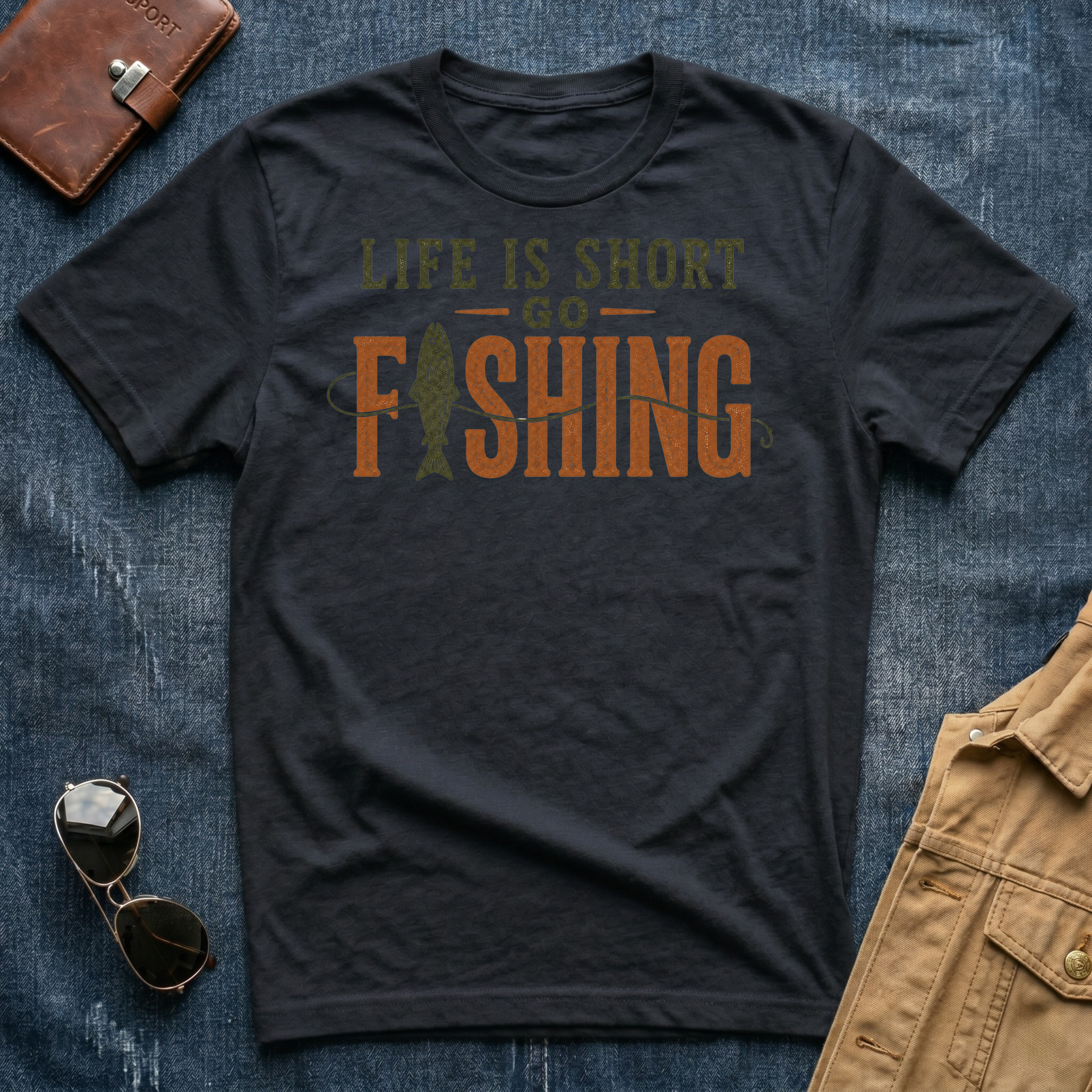 Life Is Short Go Fishing T Shirt