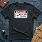 Danger Man at Grill T-Shirt