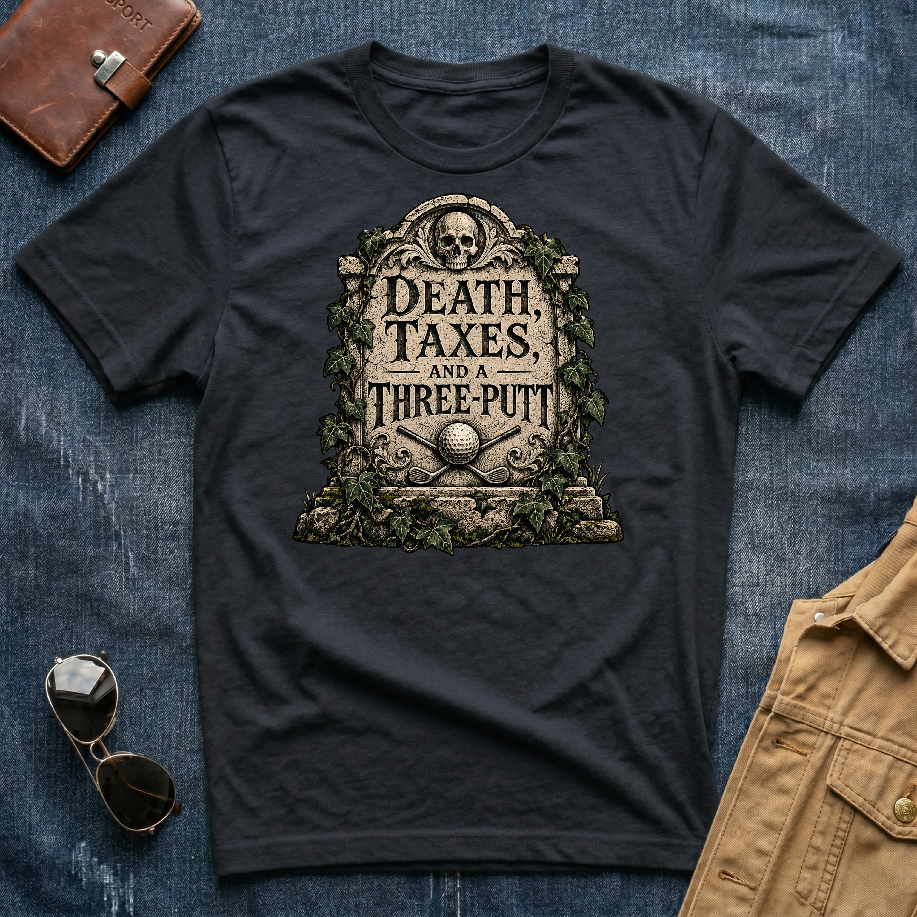 Death, Taxes & a Three-Putt Golf T‑Shirt