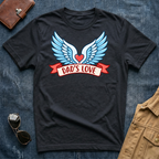 Dad’s Love Winged Heart T-Shirt