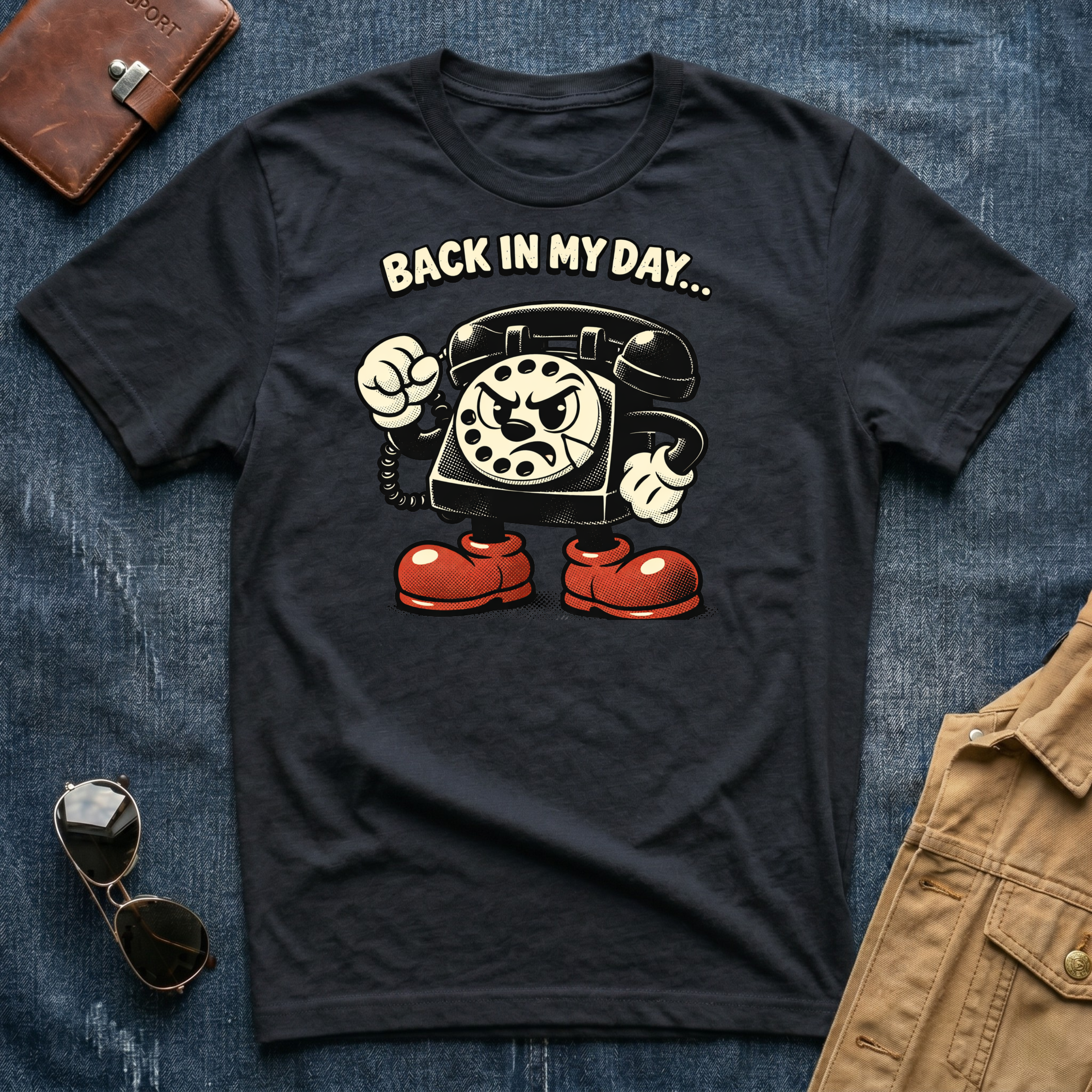 Back In My Day Telephone T Shirt