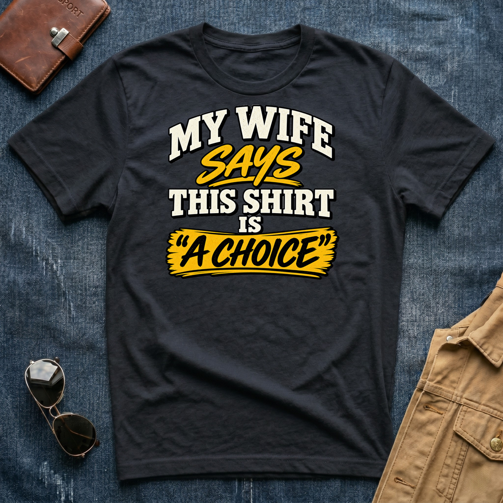 My Wife Says This Shirt Is A Choice T‑Shirt