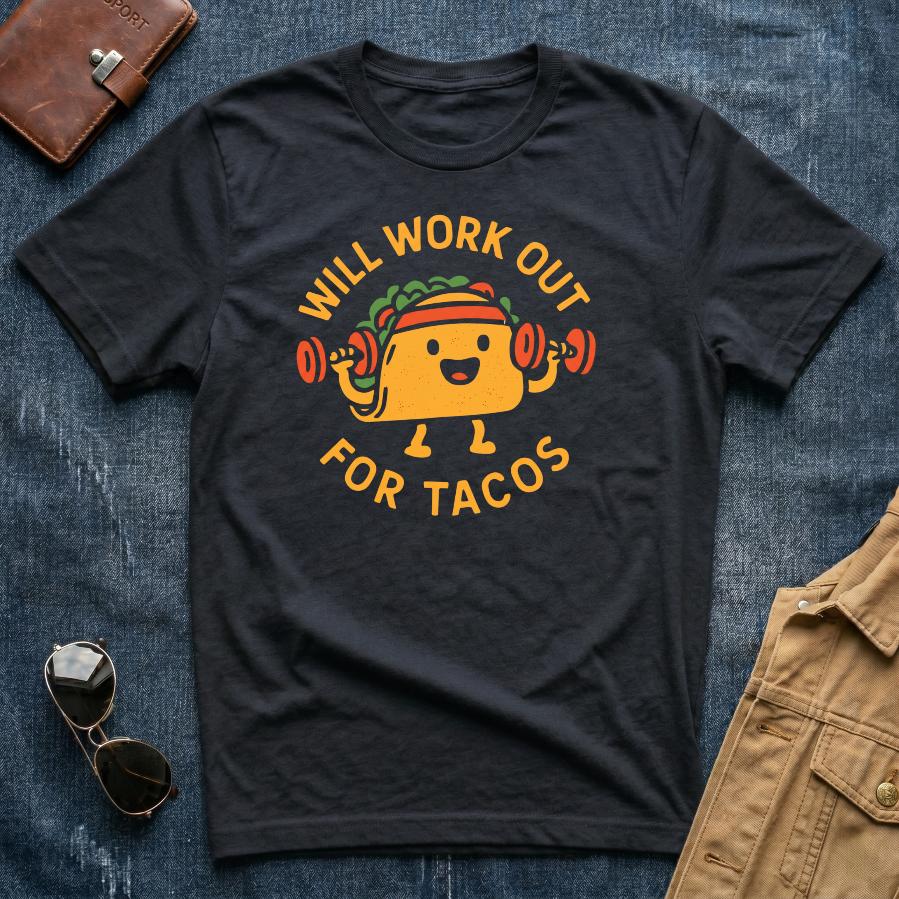 Will Workout For Tacos T-Shirt