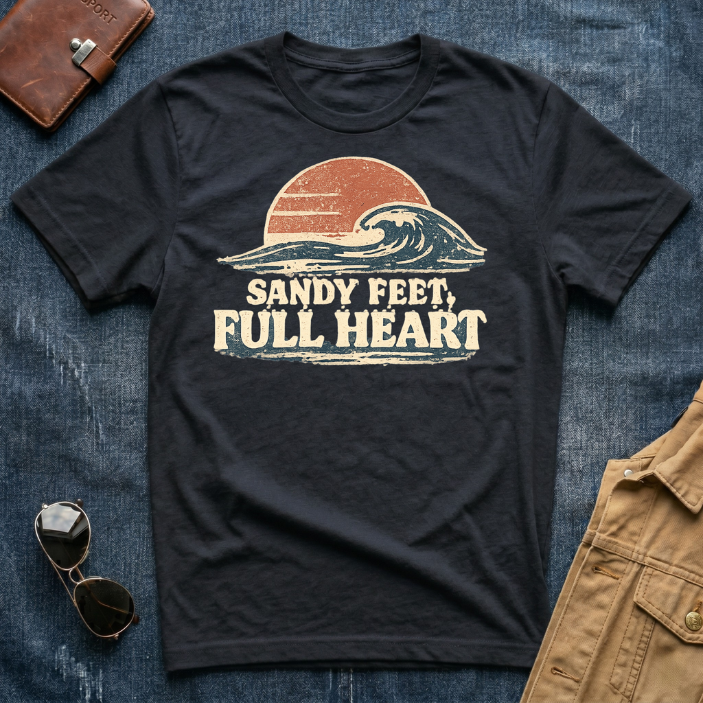 Sandy Feet Full Heart T-Shirt