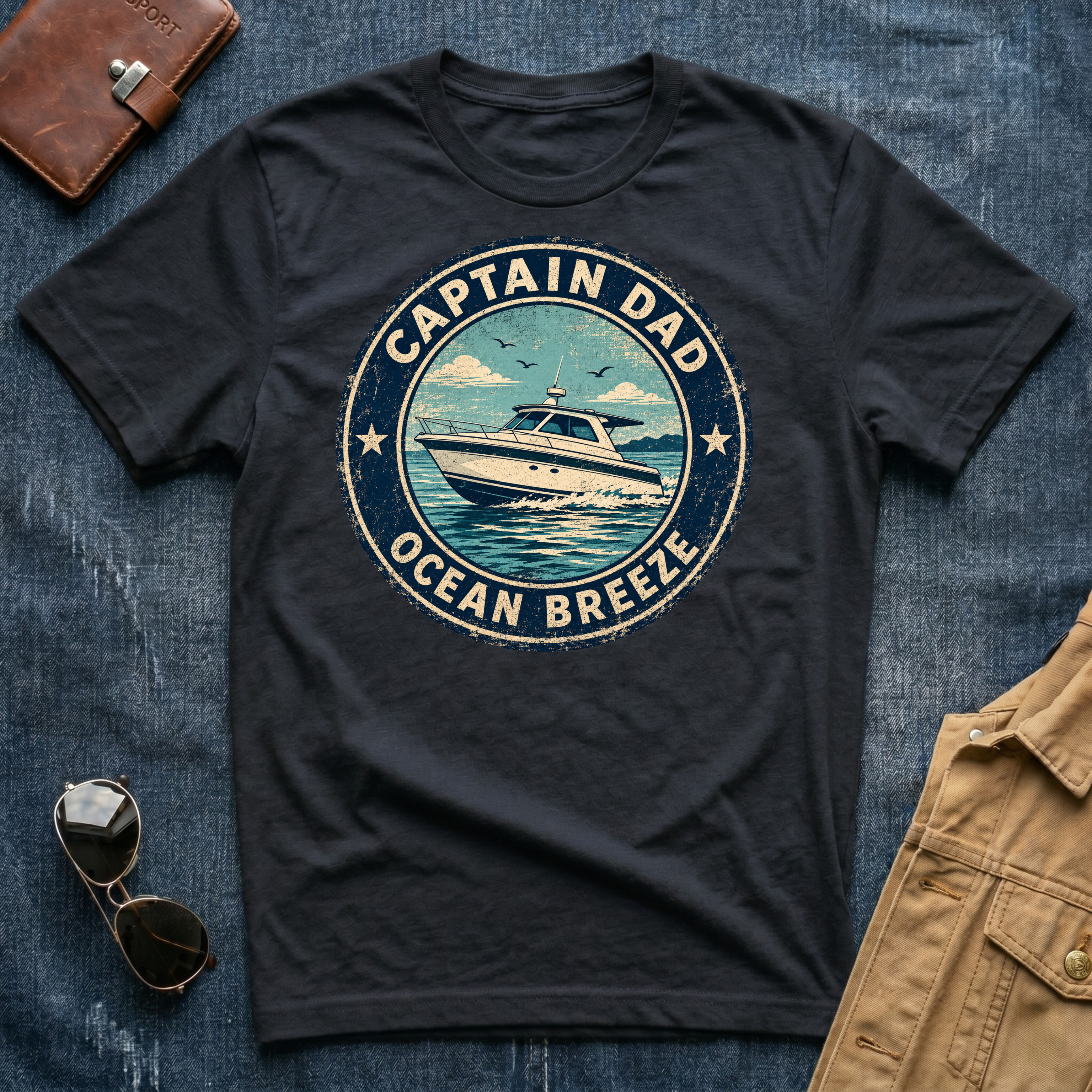 Captain Dad Ocean Breeze T‑Shirt