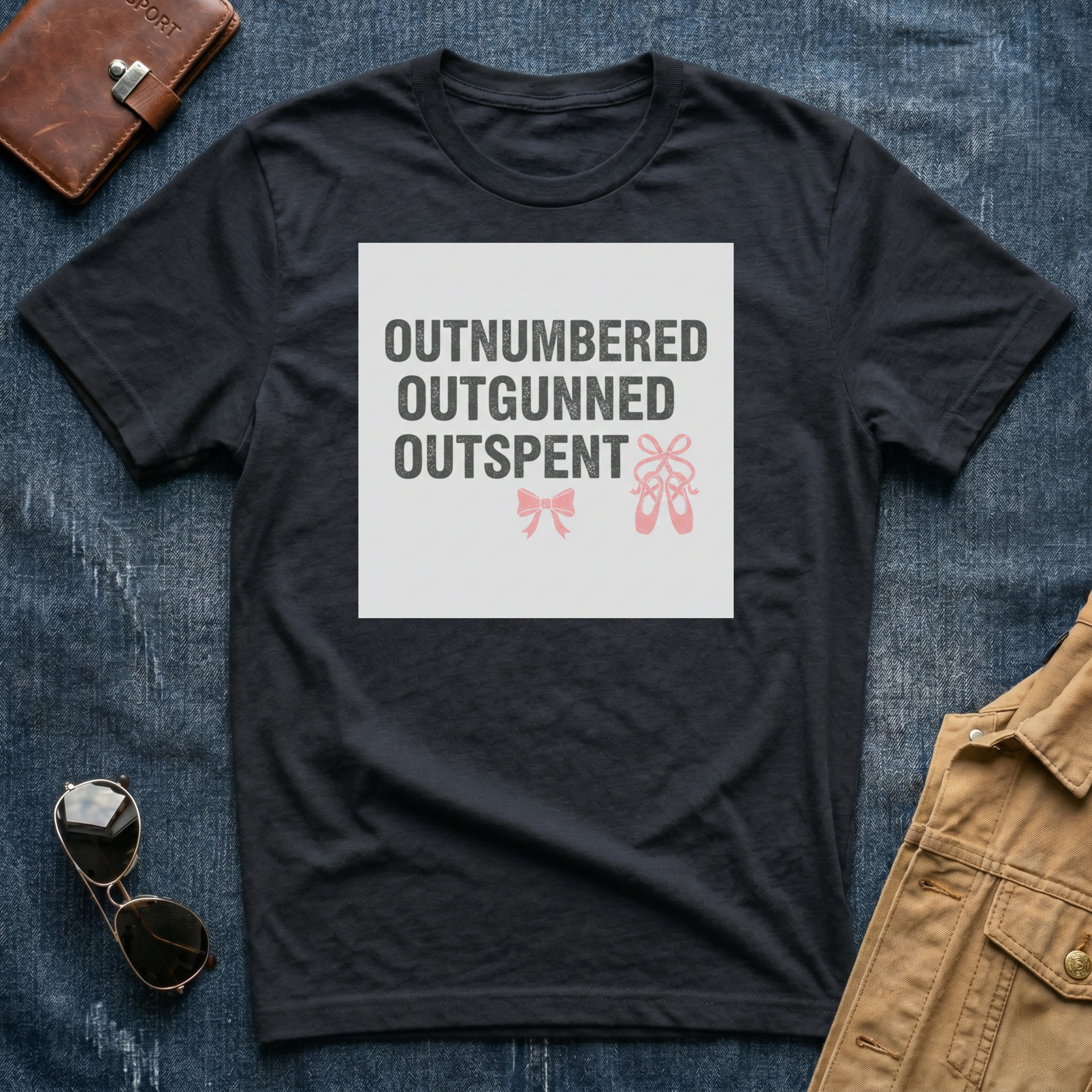 Outnumbered Outgunned Outspent T-Shirt