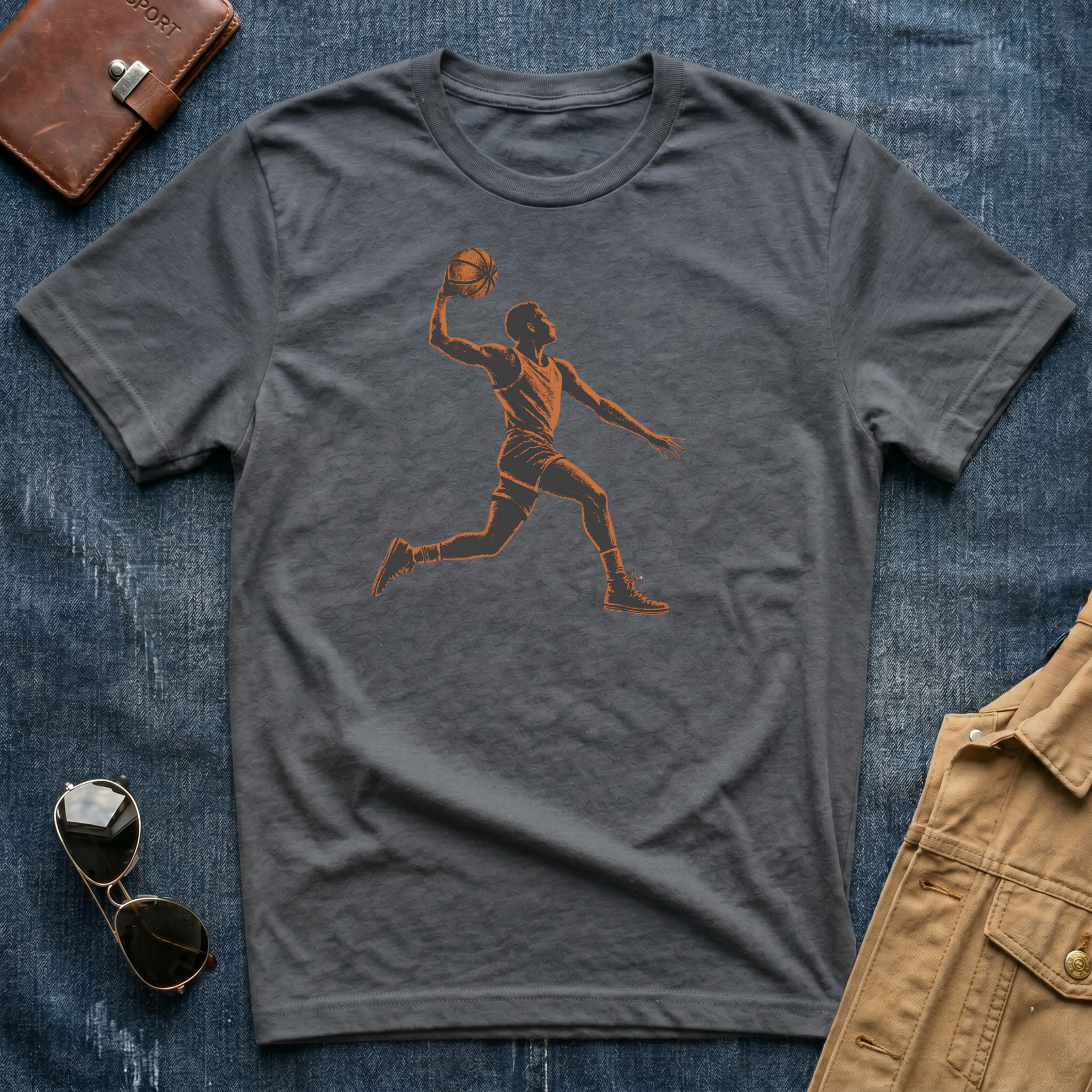 Basketball Dunk Silhouette T-Shirt
