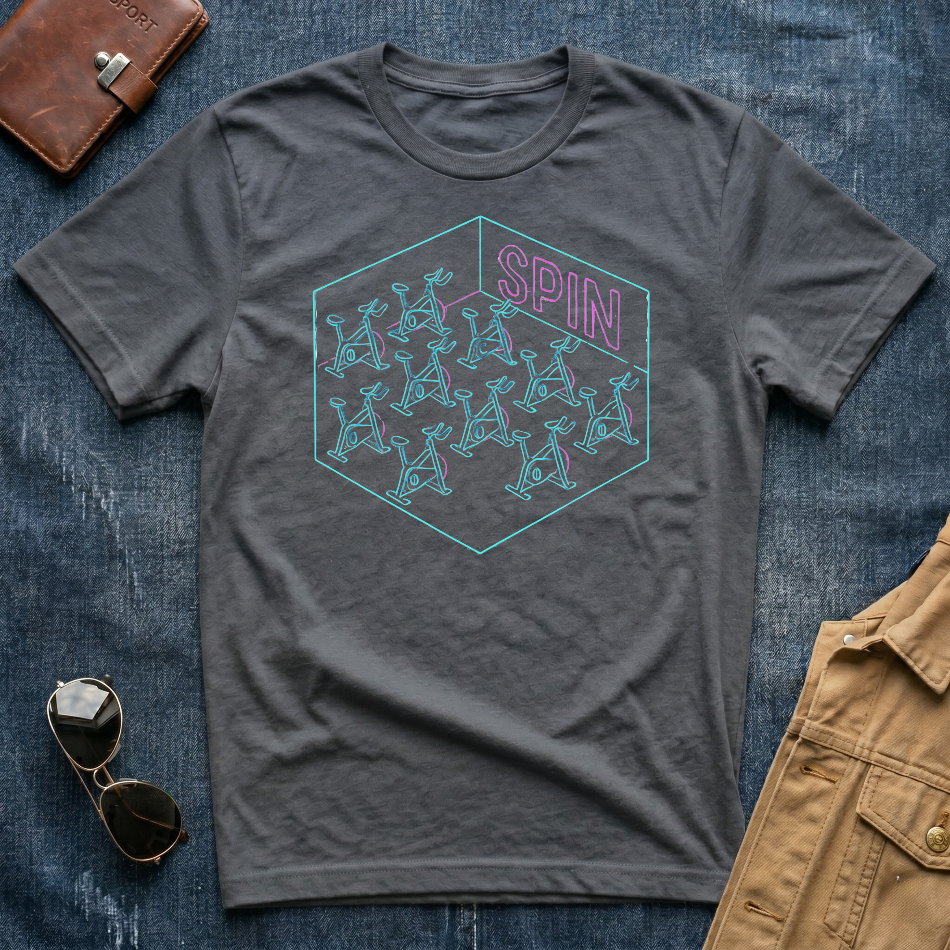 Neon spin bikes T-Shirt