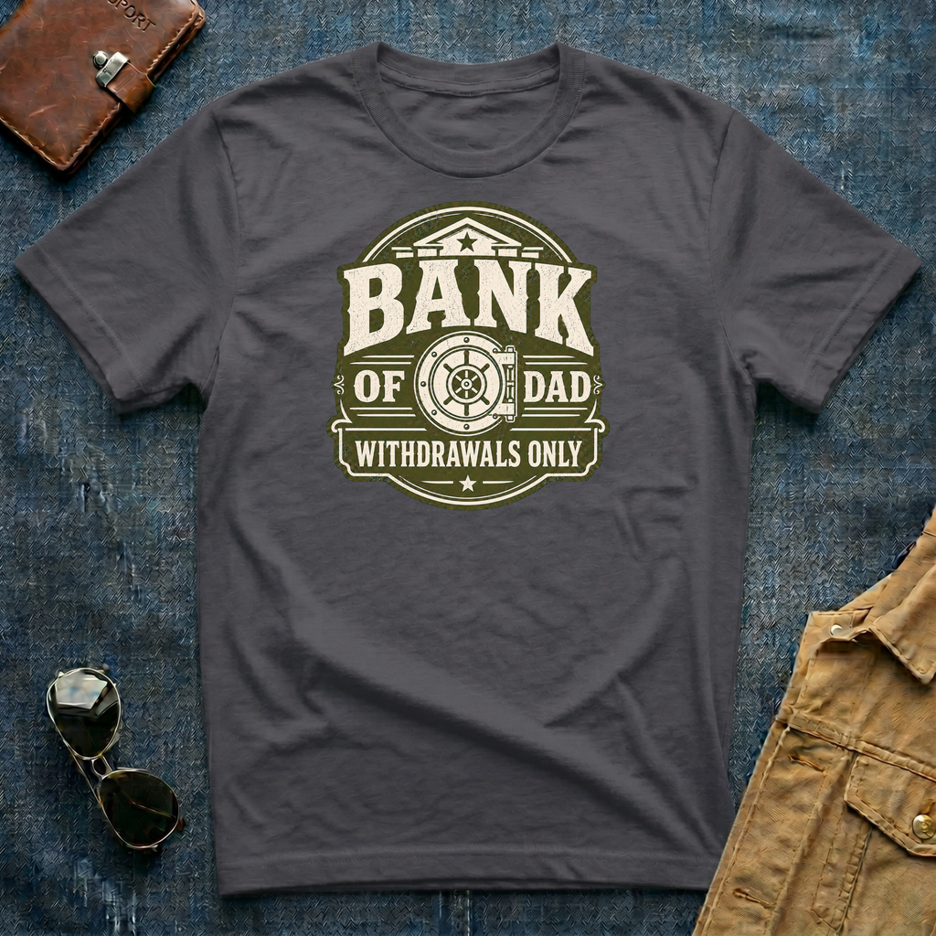 Bank of Dad Withdrawals Only T-Shirt