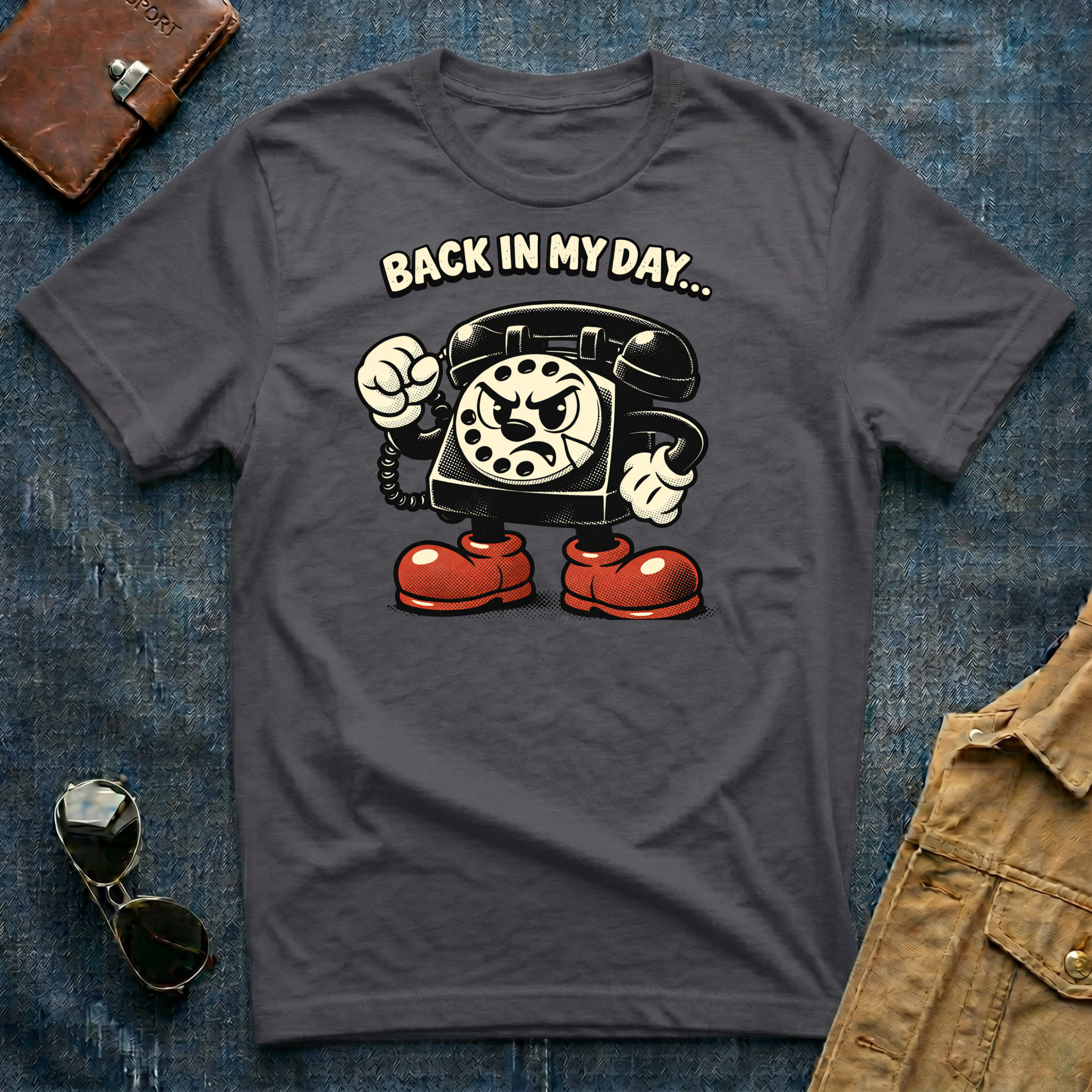 Back In My Day Telephone T Shirt