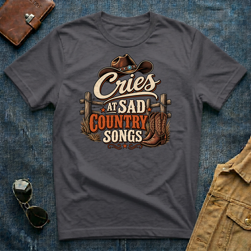 Cries at Sad Country Songs T Shirt