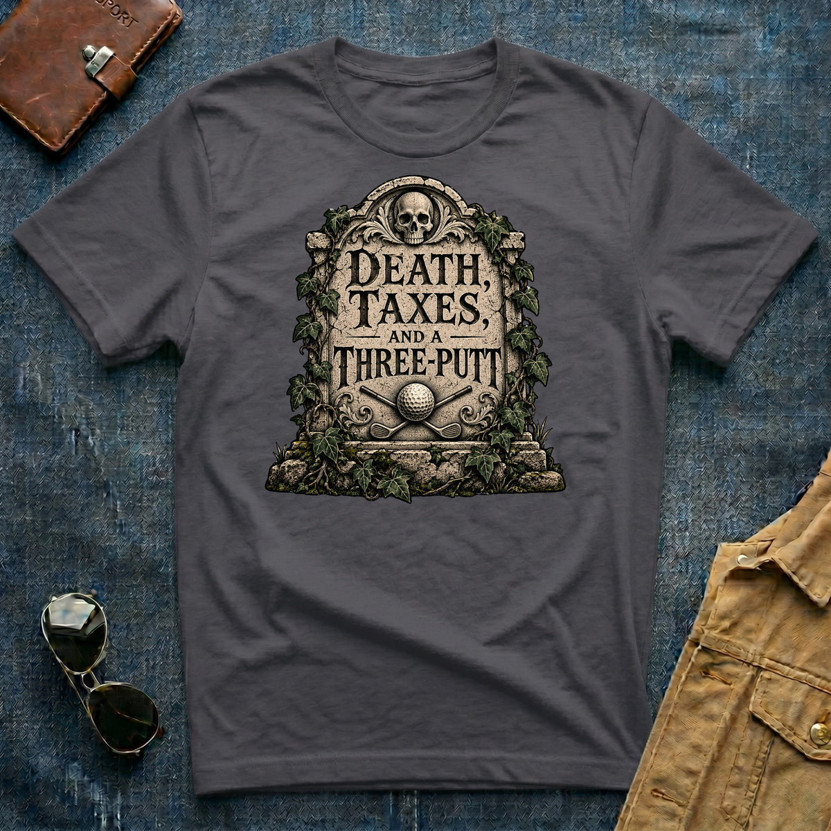 Death, Taxes & a Three-Putt Golf T‑Shirt