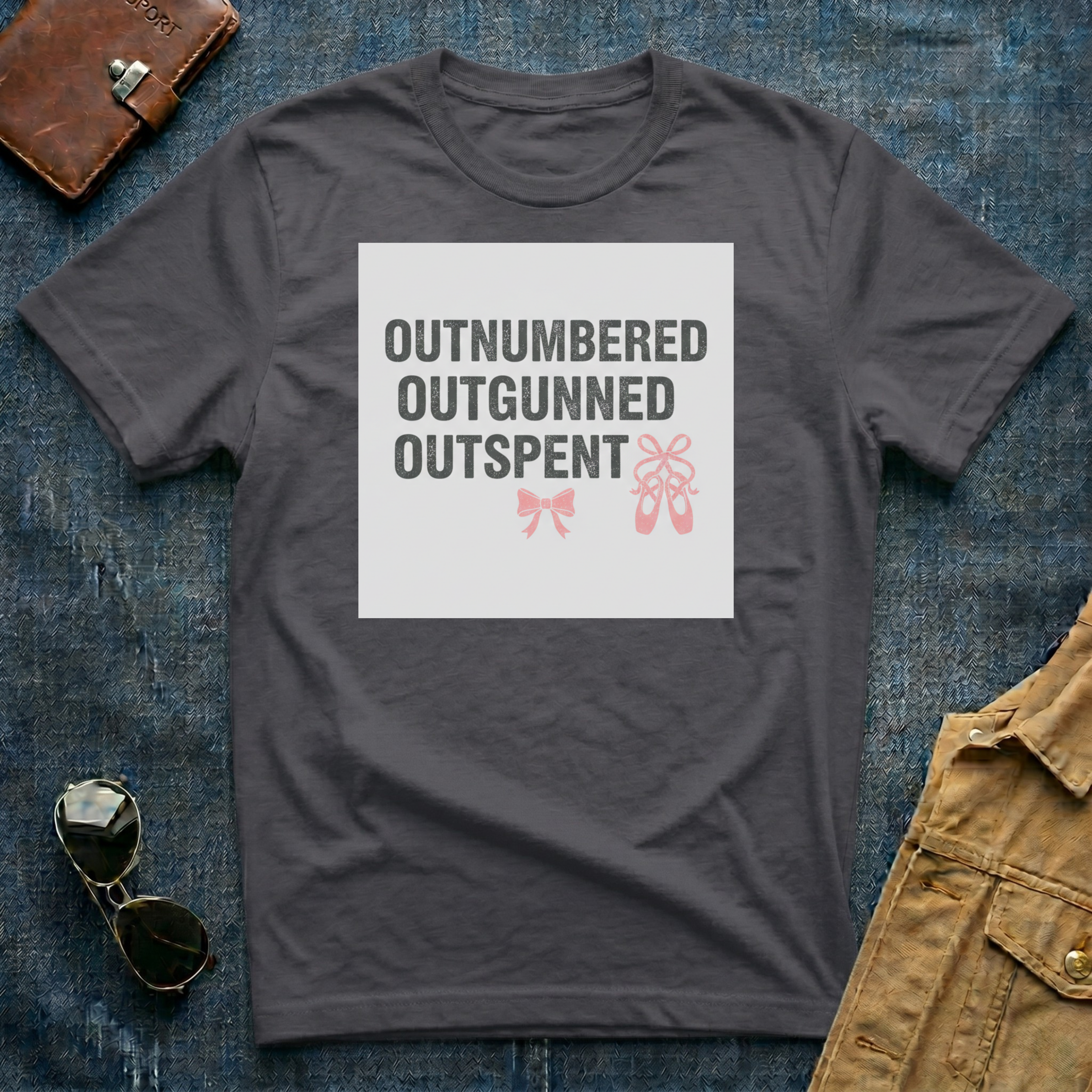 Outnumbered Outgunned Outspent T-Shirt