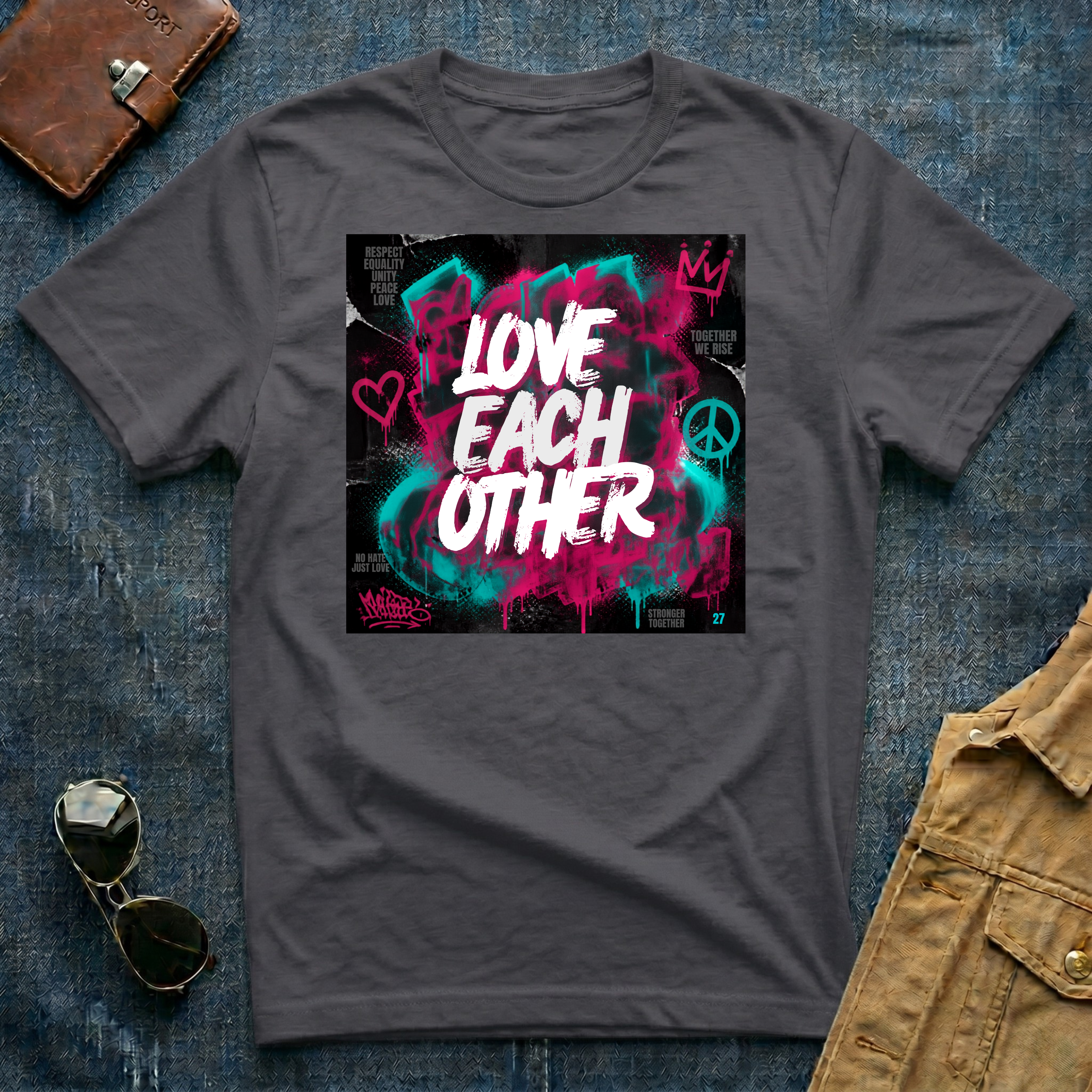 Love Each Other Grafiti T-Shirt