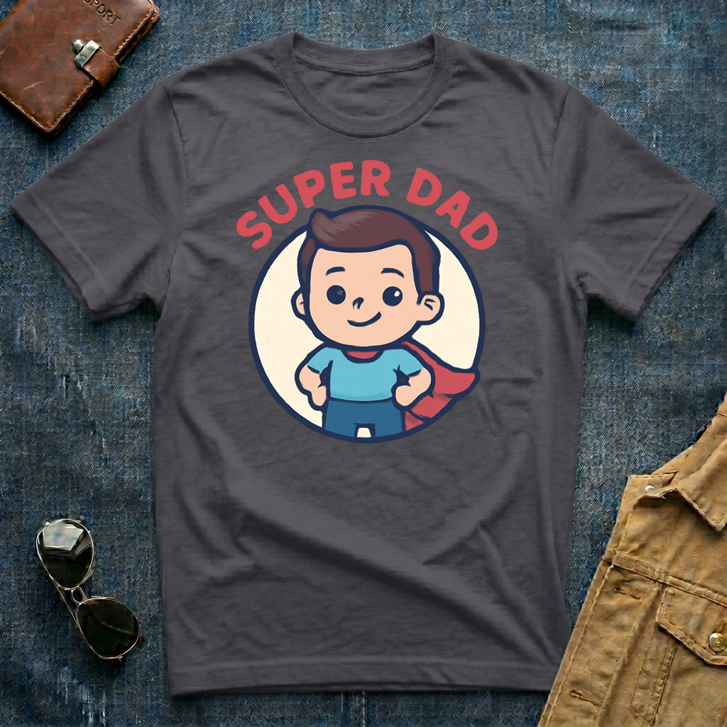Anime Super Dad Brown T-Shirt