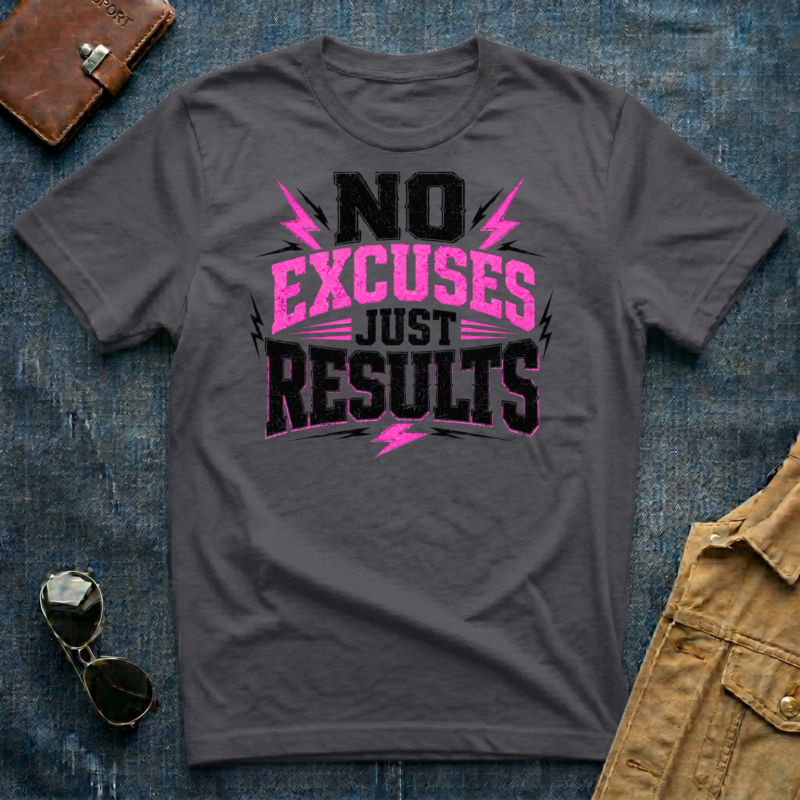 No Excuses Just Results T-Shirt