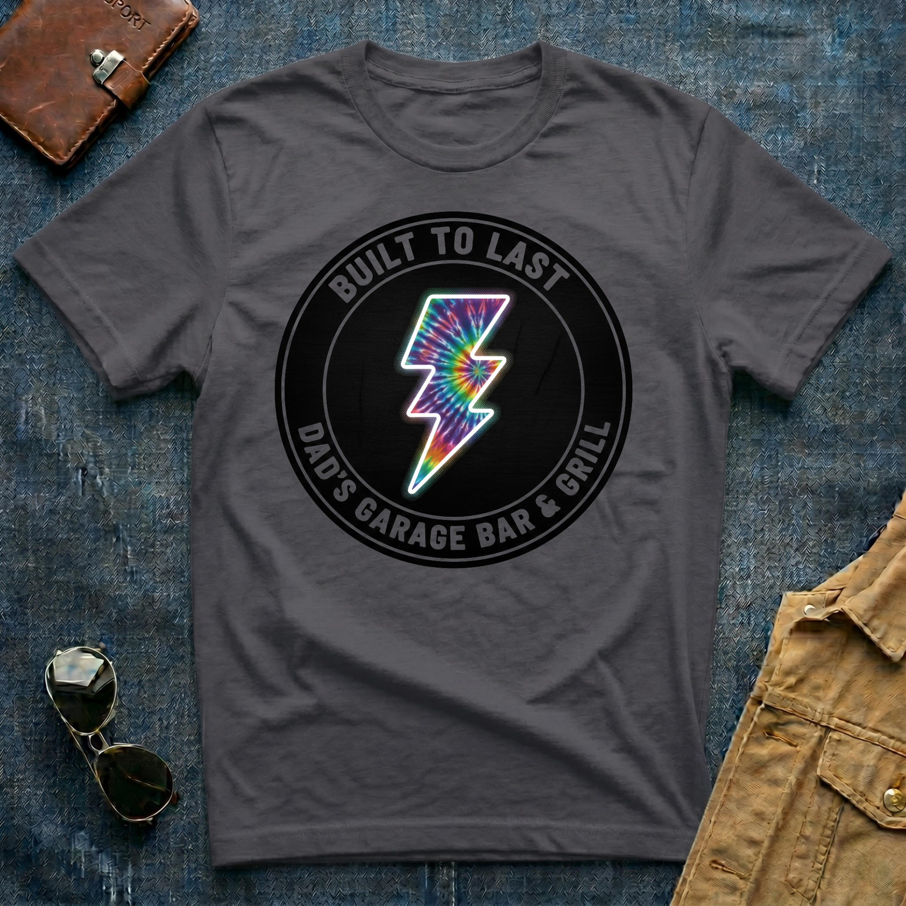 Built to Last Dad’s Garage Bar And Grill T Shirt