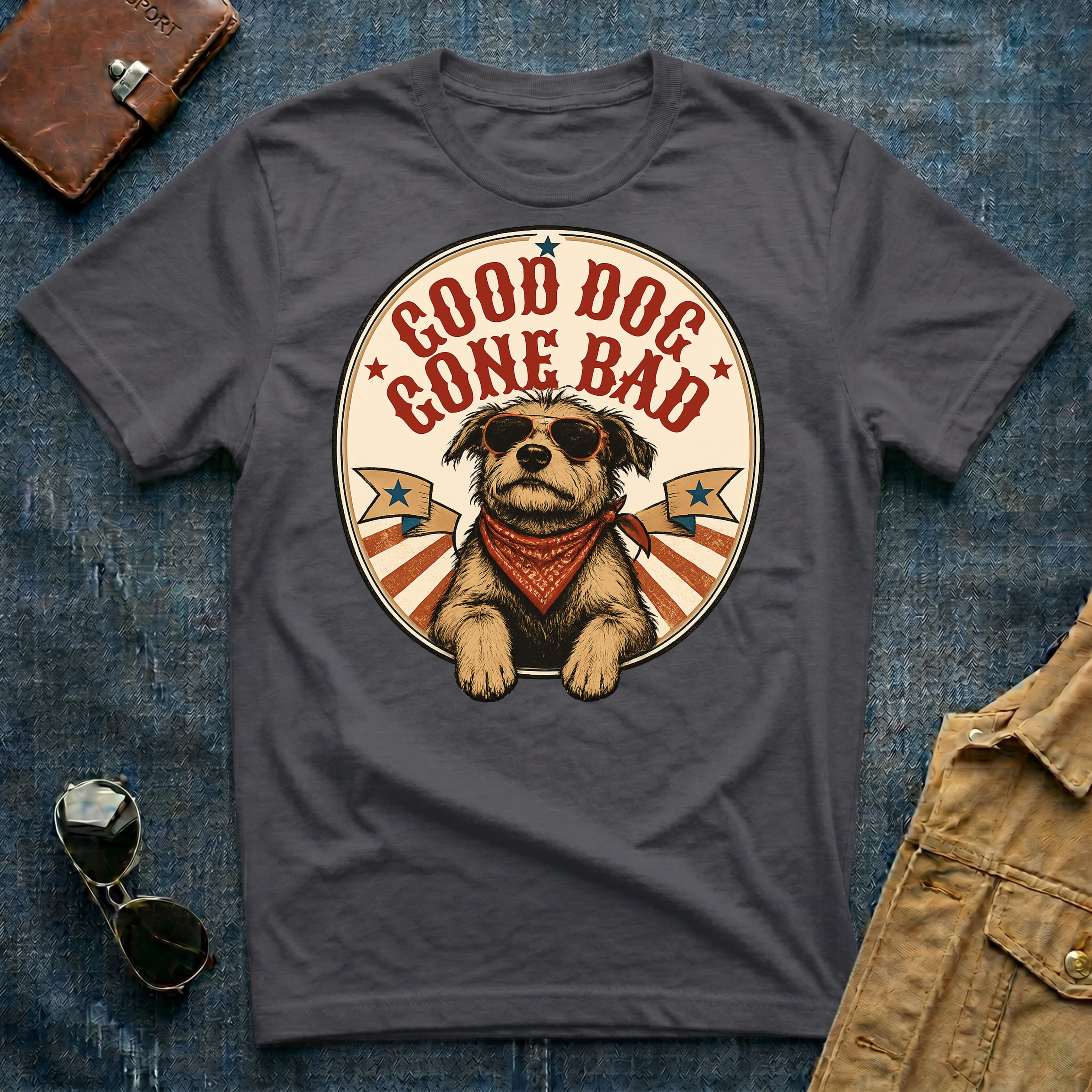 Good Dog Gone Bad Sherman T‑Shirt