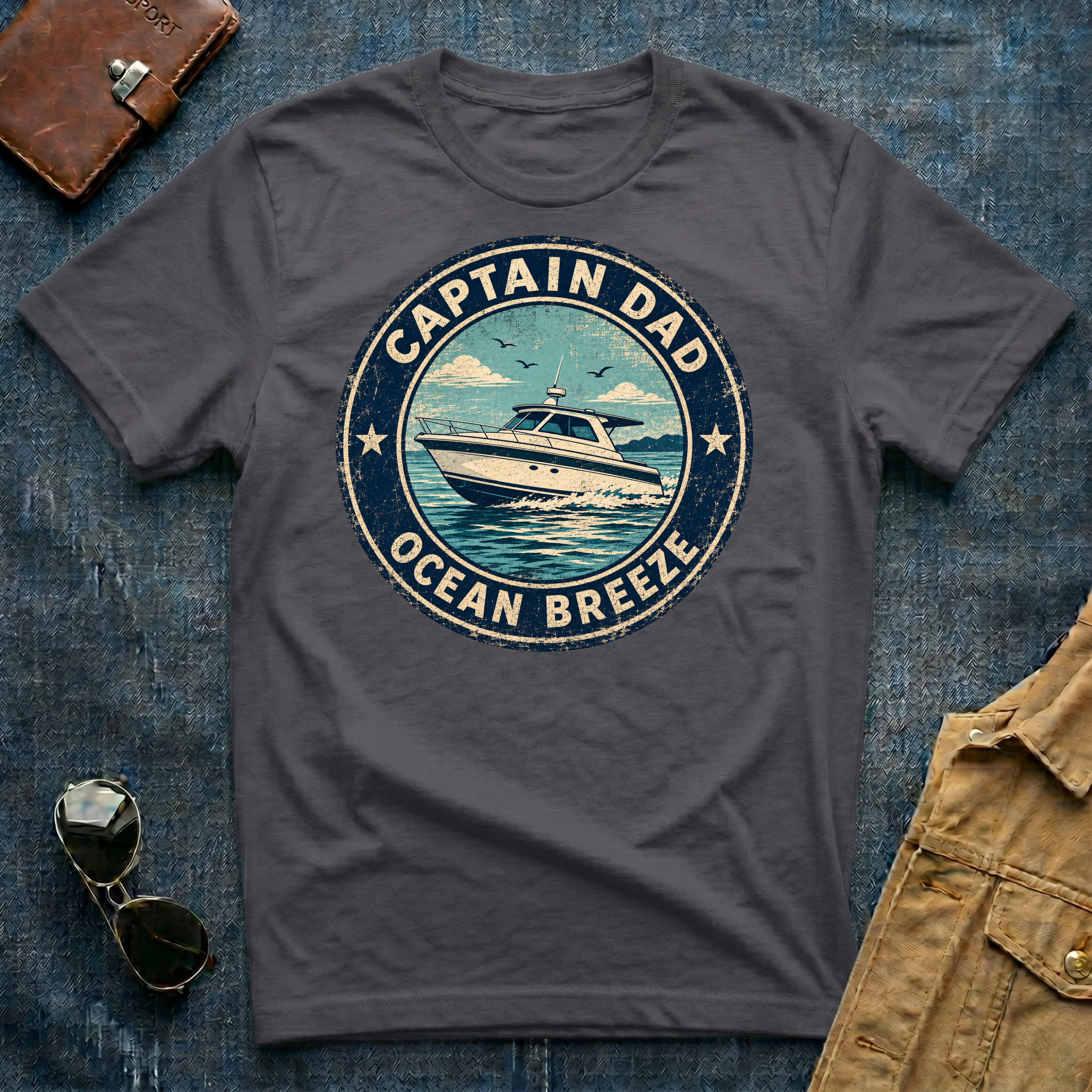 Captain Dad Ocean Breeze T‑Shirt