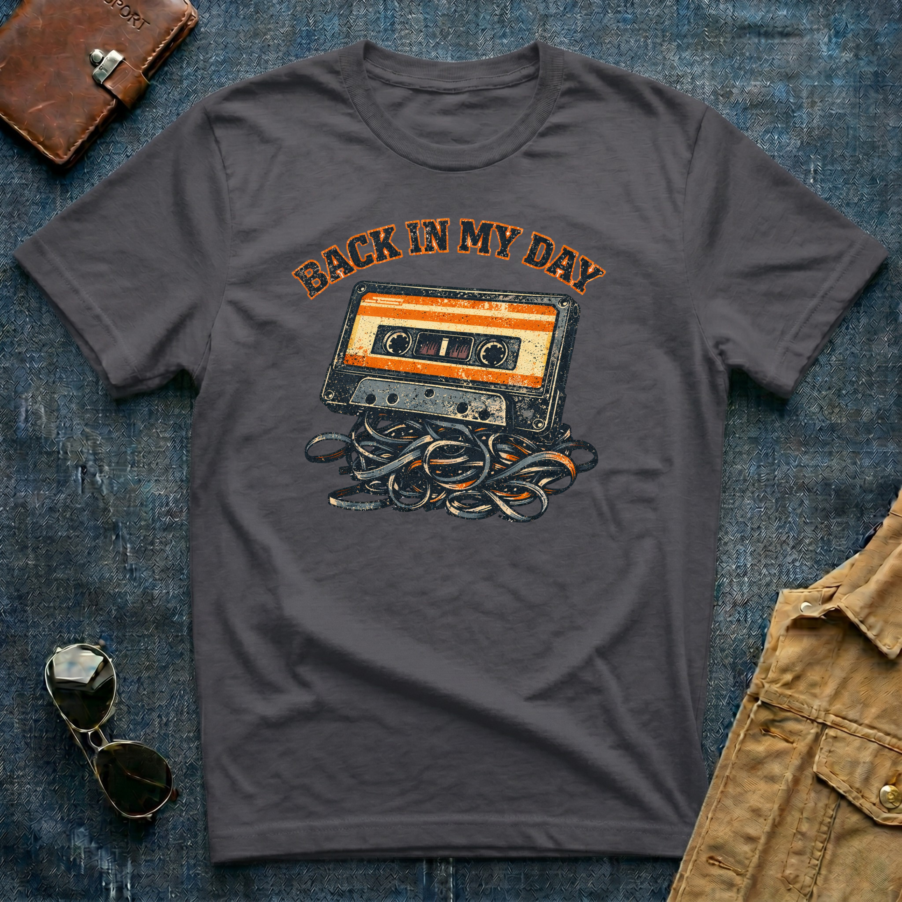 Back In My Day Cassette Tape T-Shirt
