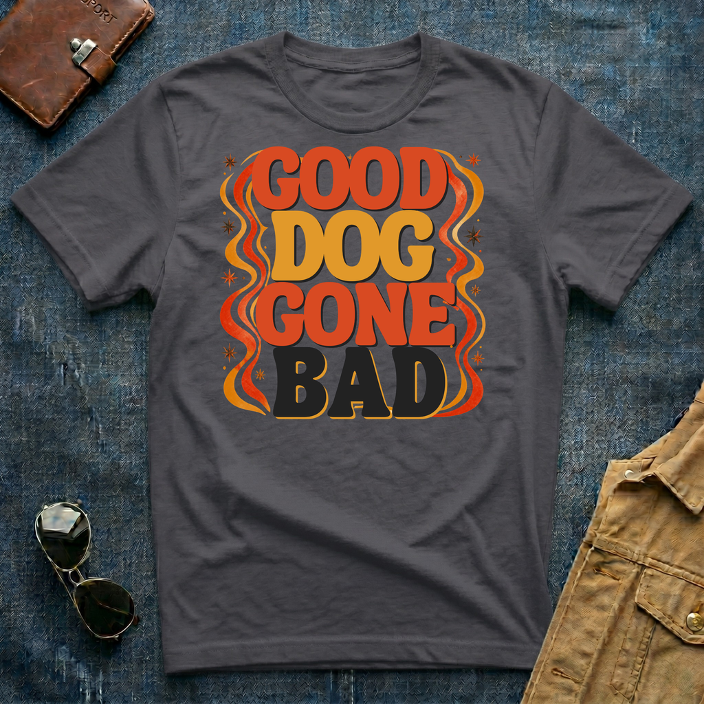 Good Dog Gone Bad Print T-Shirt