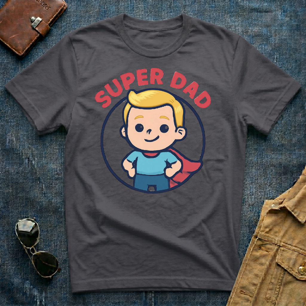 Anime Super Dad Blond T Shirt