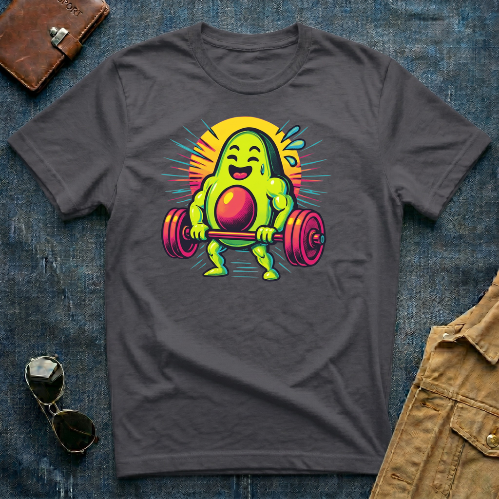 Cheerful Weightlifting Blob T-Shirt