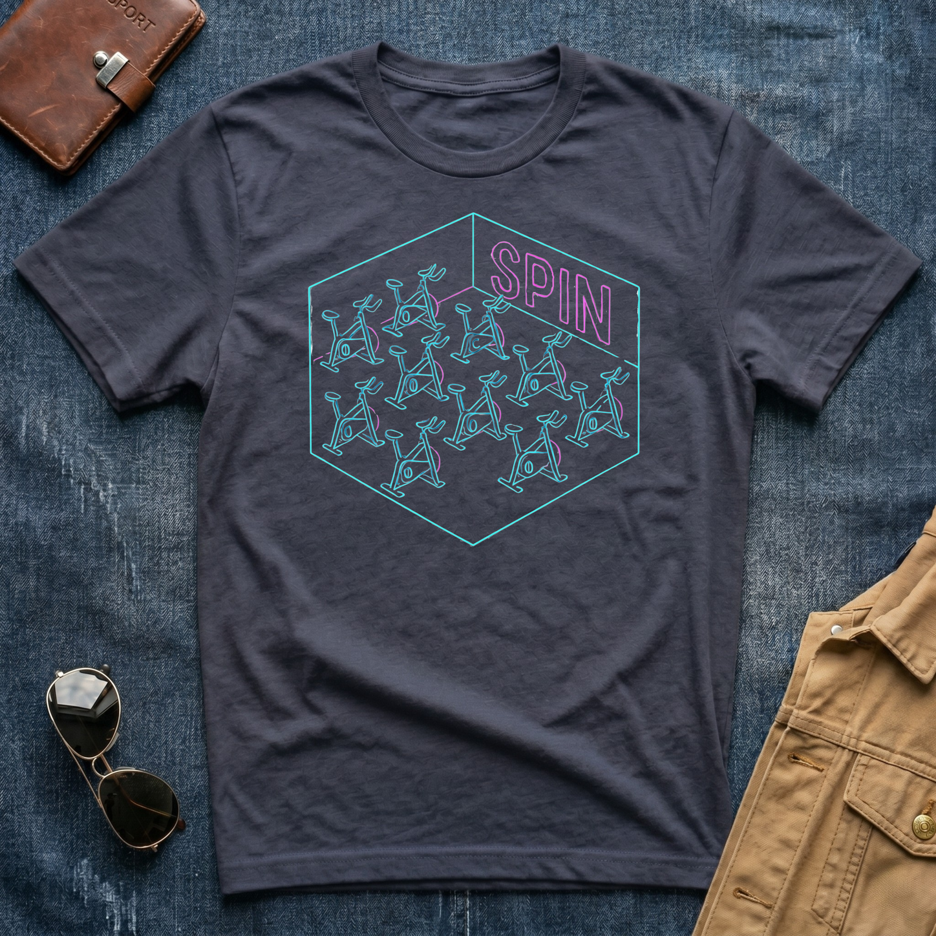 Neon spin bikes T-Shirt